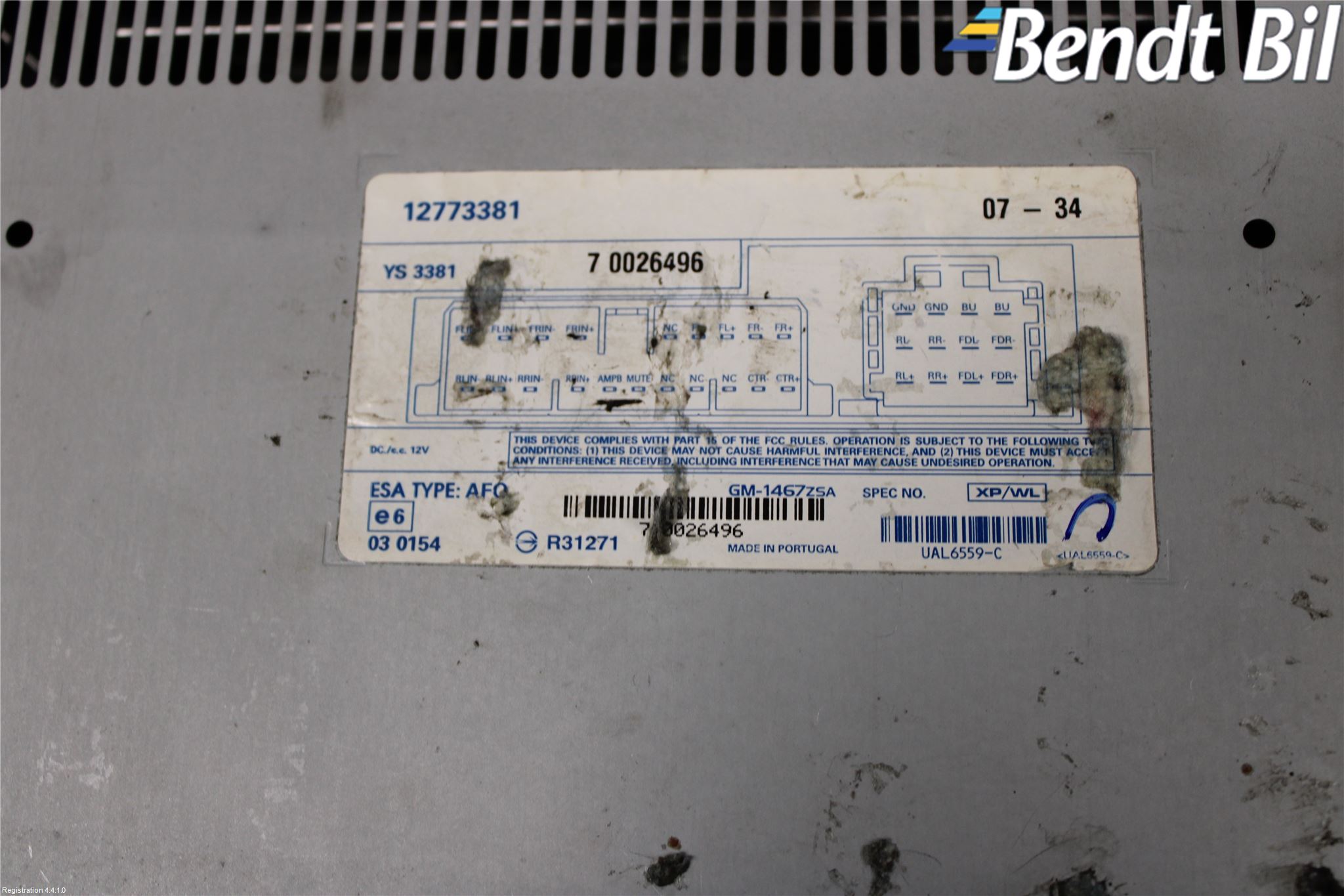 Saab 9-3 VER2/VER3 08-15 Radio-Stereo Förstärkare