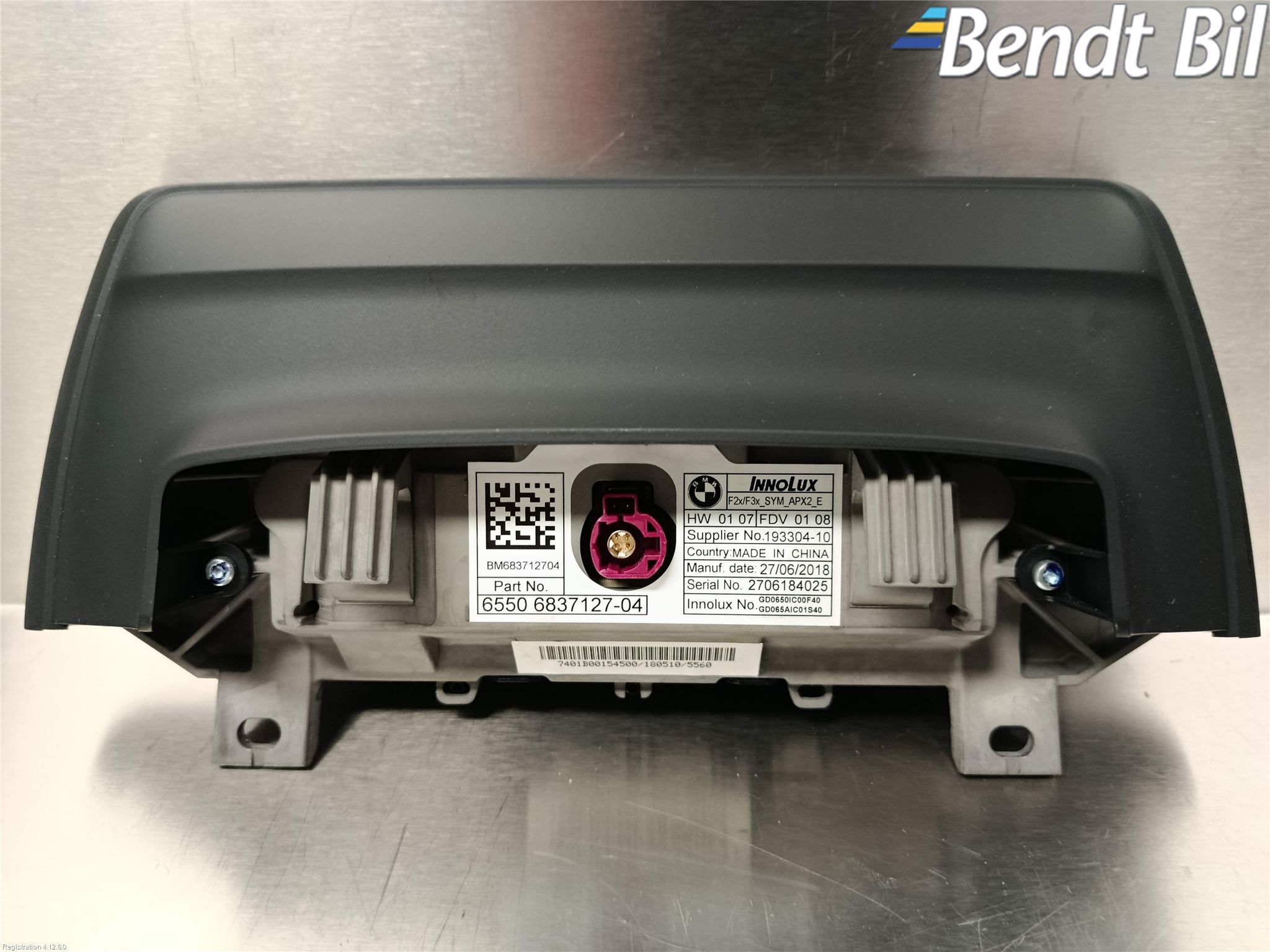 BMW 1 F20/F21 11-19 Multifunktionsdisplay