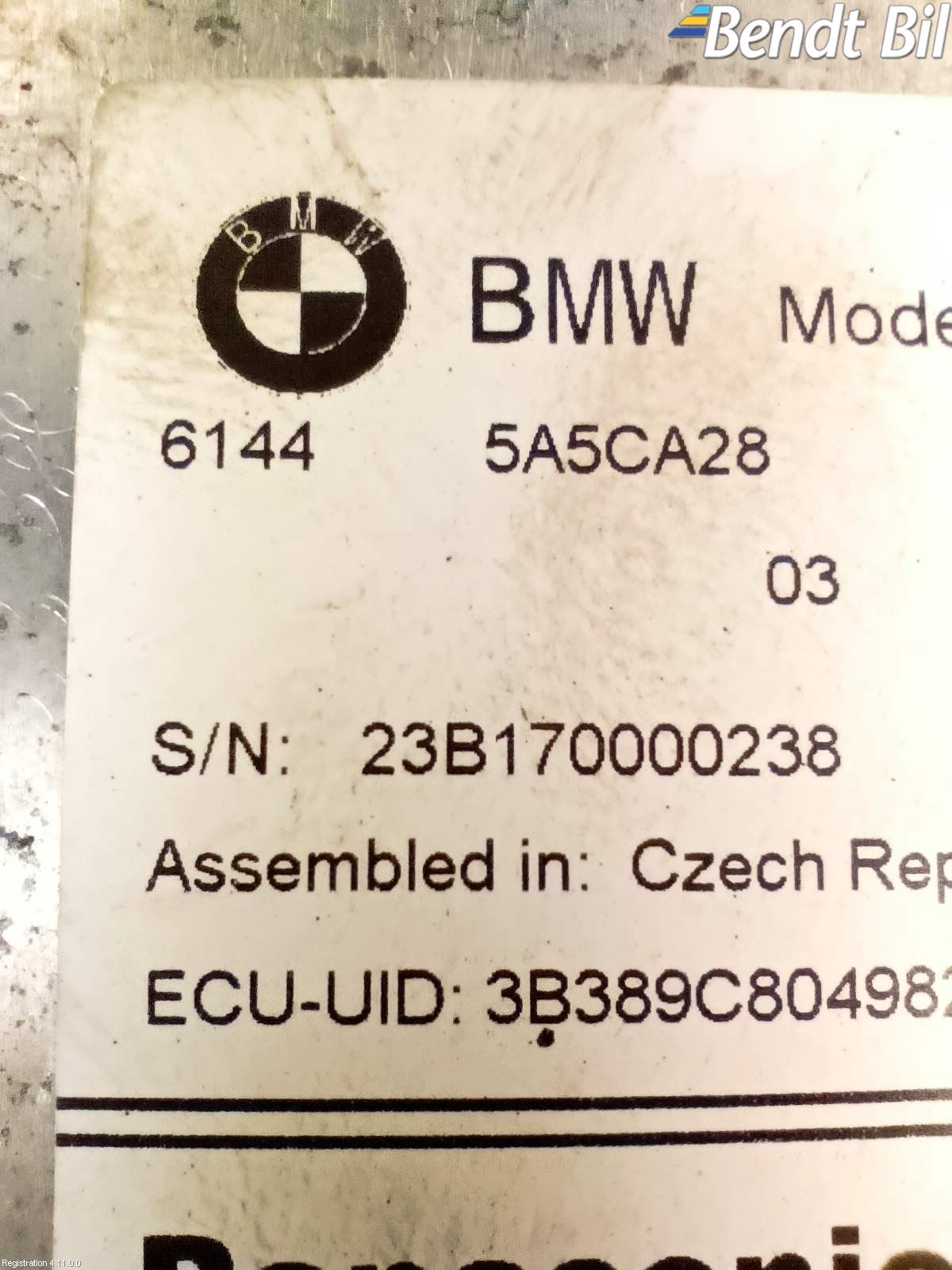 BMW 4/i4 G26 GRAN COUPÉ 21- Batteriladdare Högspänning
