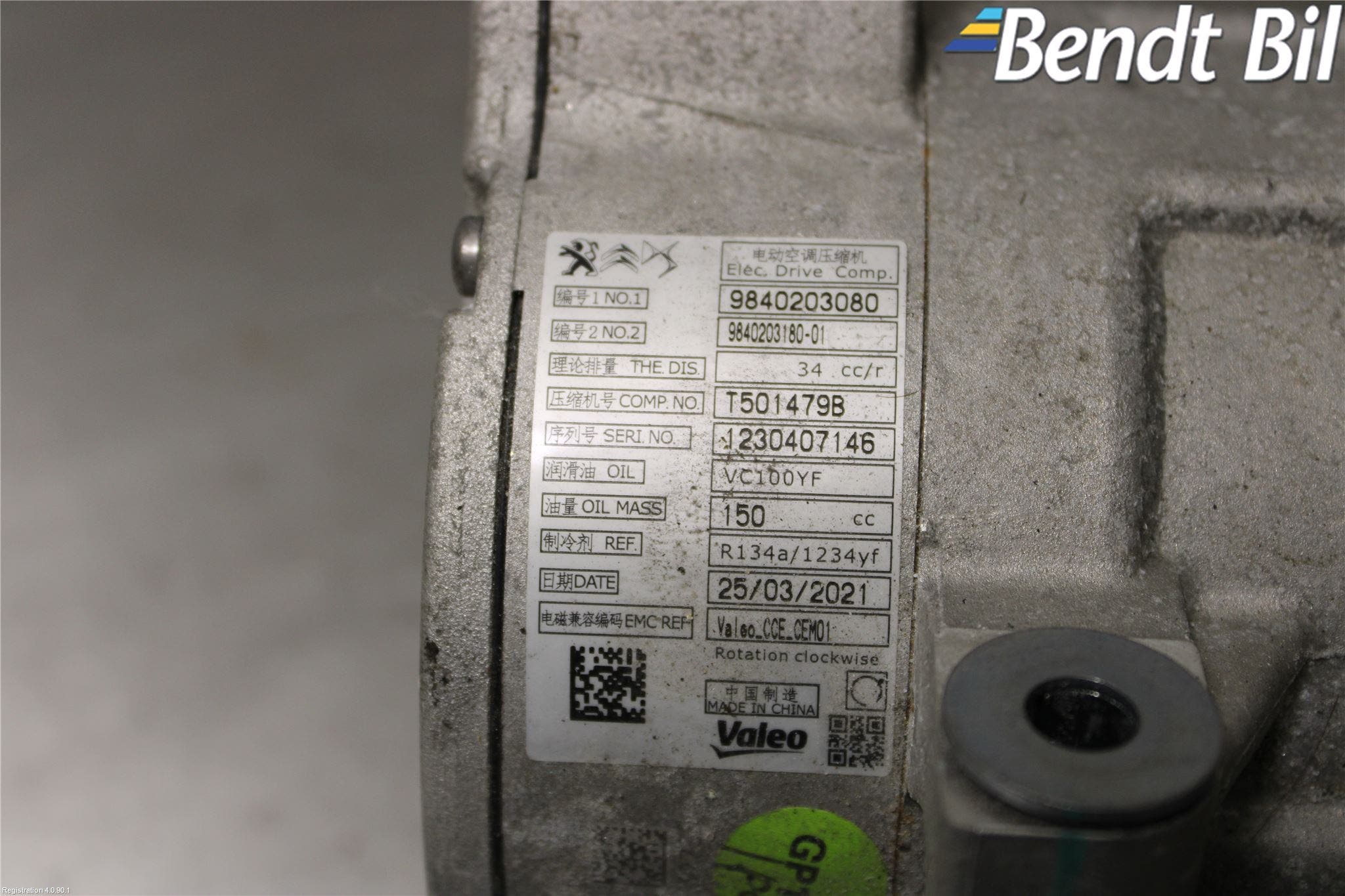 Opel GRANDLAND X 18- Ac Kompressor