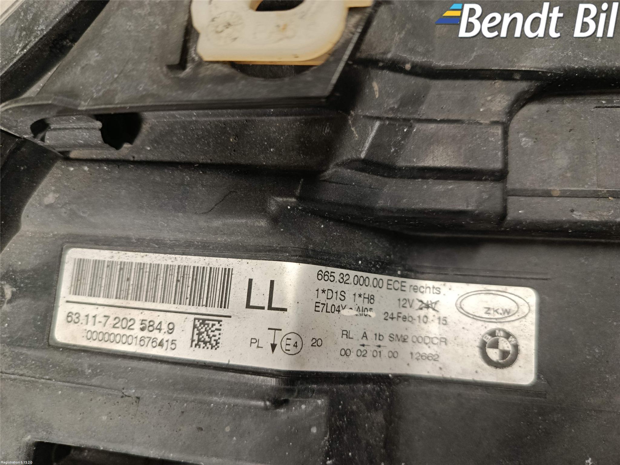 BMW 3 E90/91 SED/TOU 05-12 Strålkastare Höger
