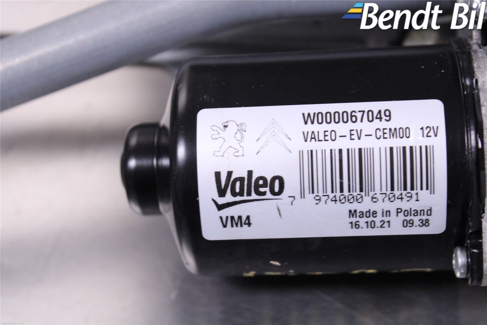 Opel VIVARO 20- Torkarmekanism Vindruta