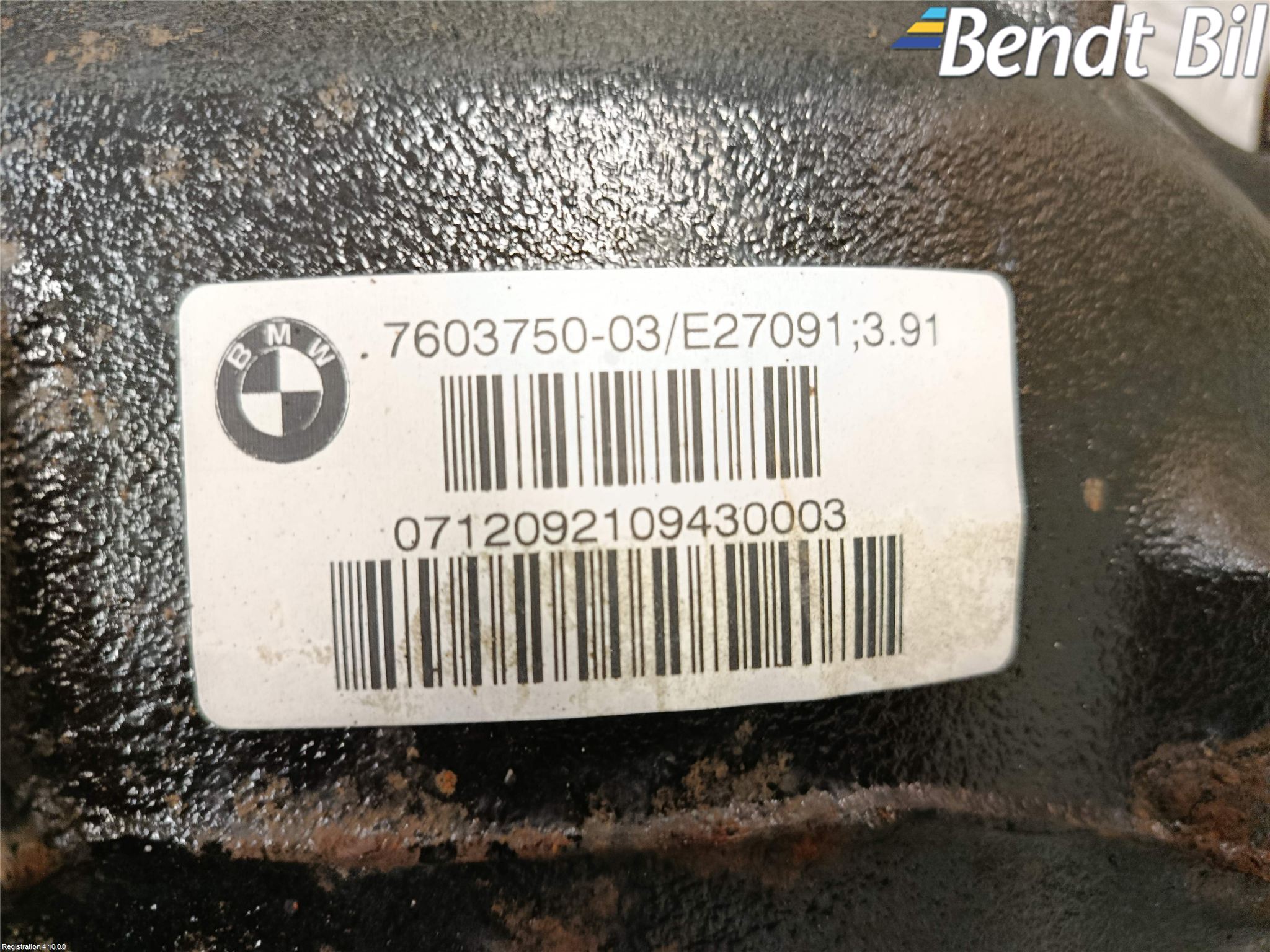 BMW 3 F30/F31/F80 12-19 Bakväxel-Diff