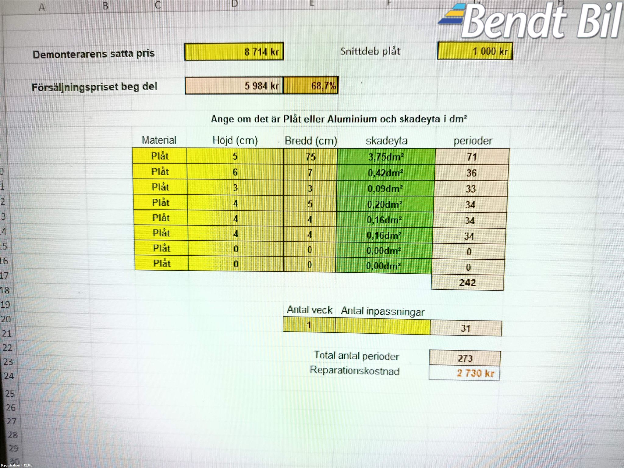 BMW X6 E71/E72   08-14 Dörr Fram Vänster