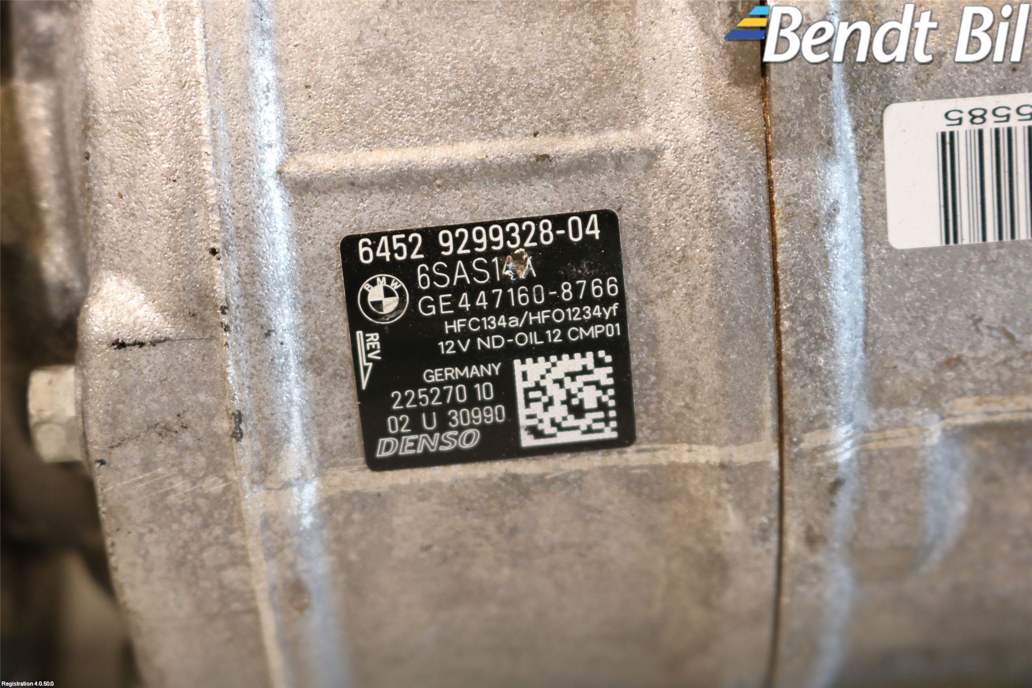BMW 3 F30/F31/F80 12-19 Ac Kompressor