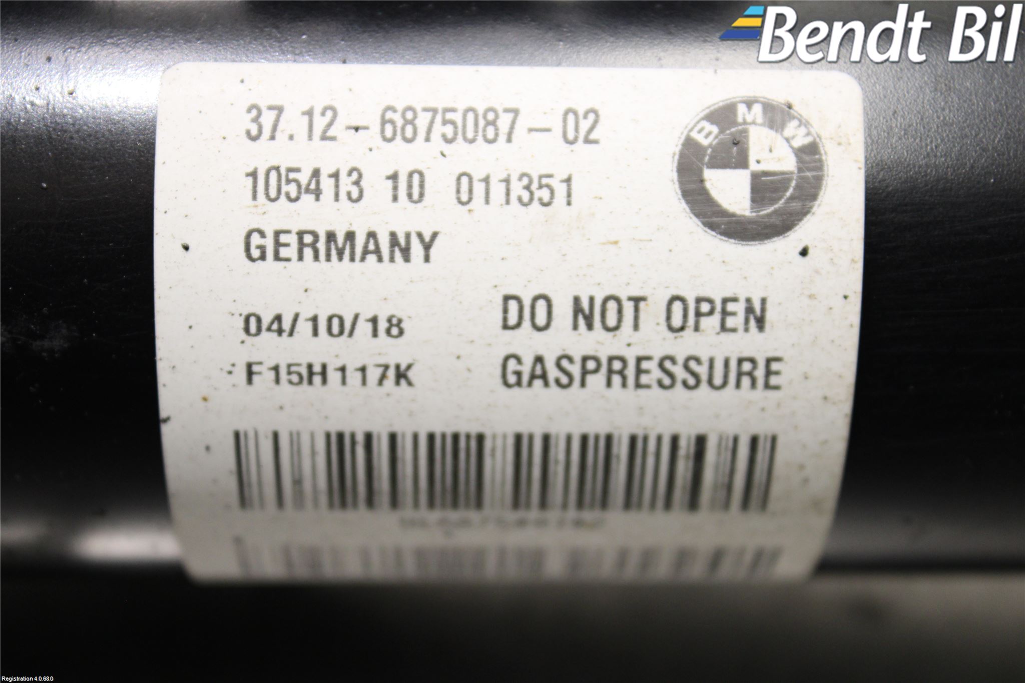 BMW X6 F16 14-19 Stötdämpare Bak