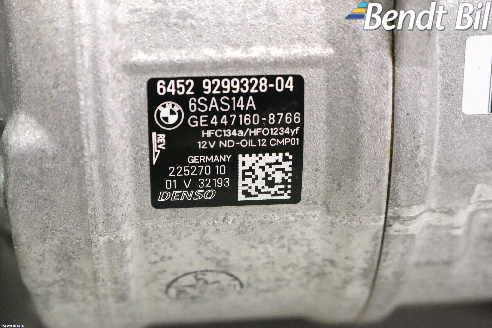 BMW 3 F30/F31/F80 12-19 Ac Kompressor
