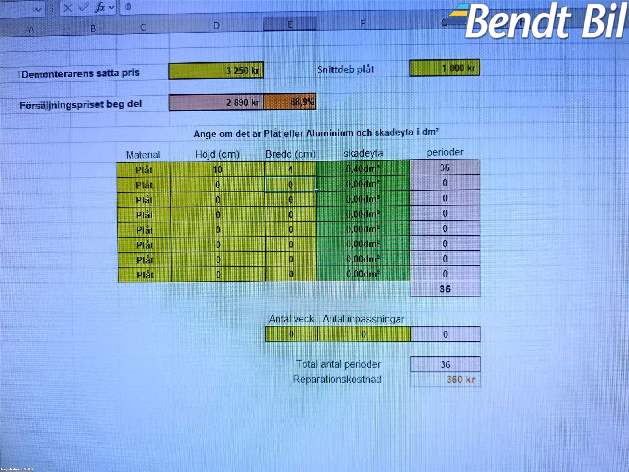 Volvo C30 07-10 Dörr 2D Vänster