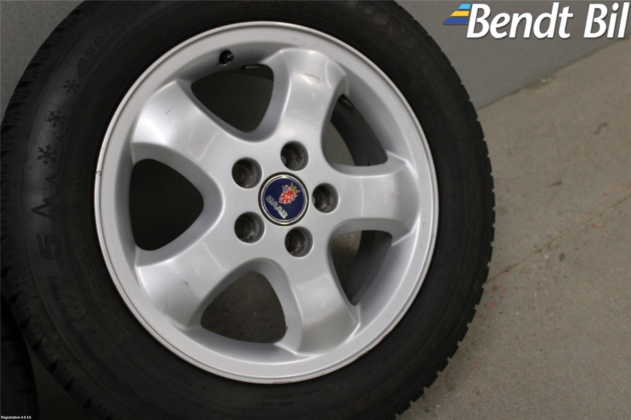 Saab 9-5 -05 Vinterdäck Alumfälg 4St