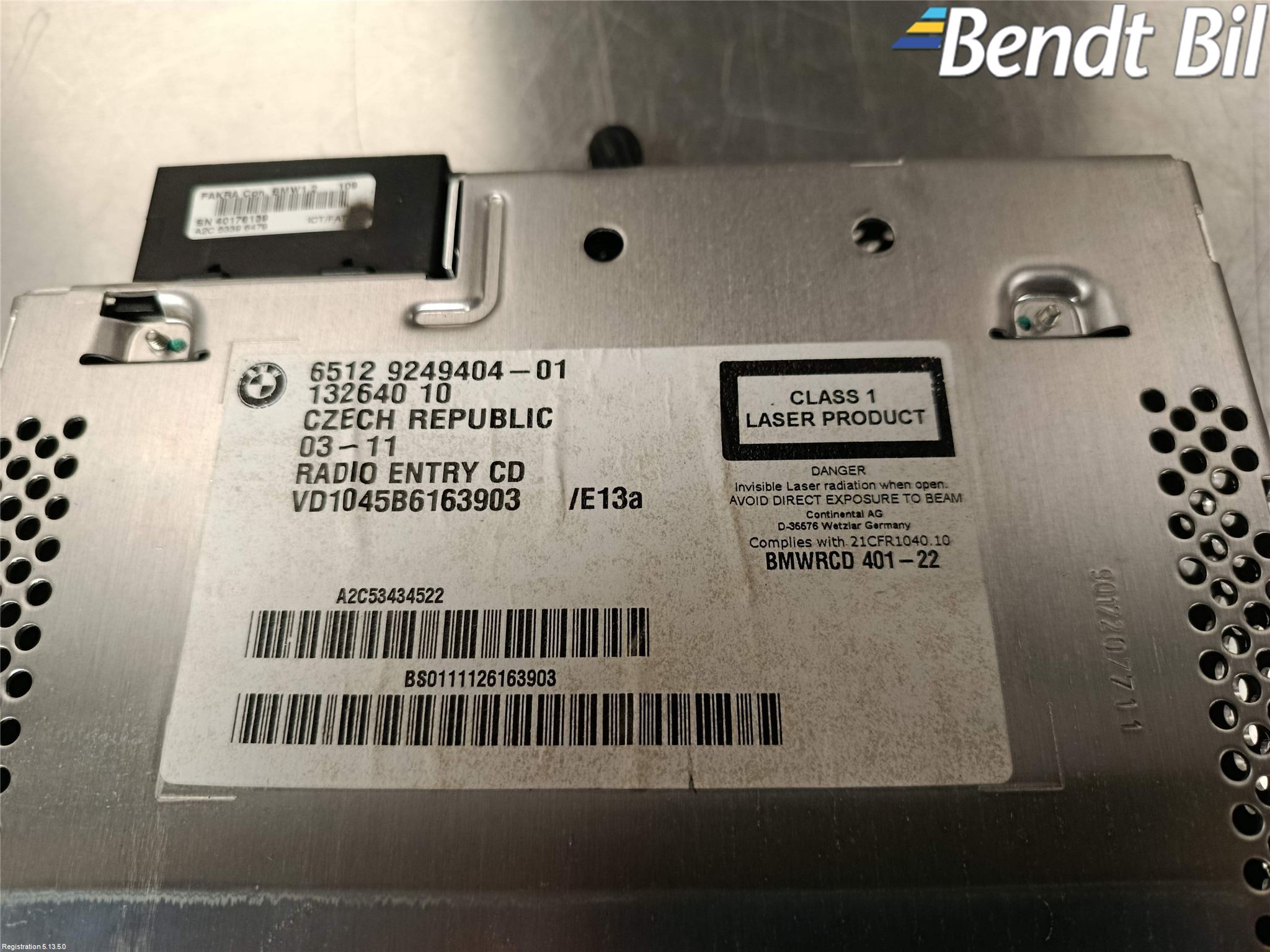 BMW 1 E87/81 5D/3D 03-11 Cd Radio - Multimediapanel