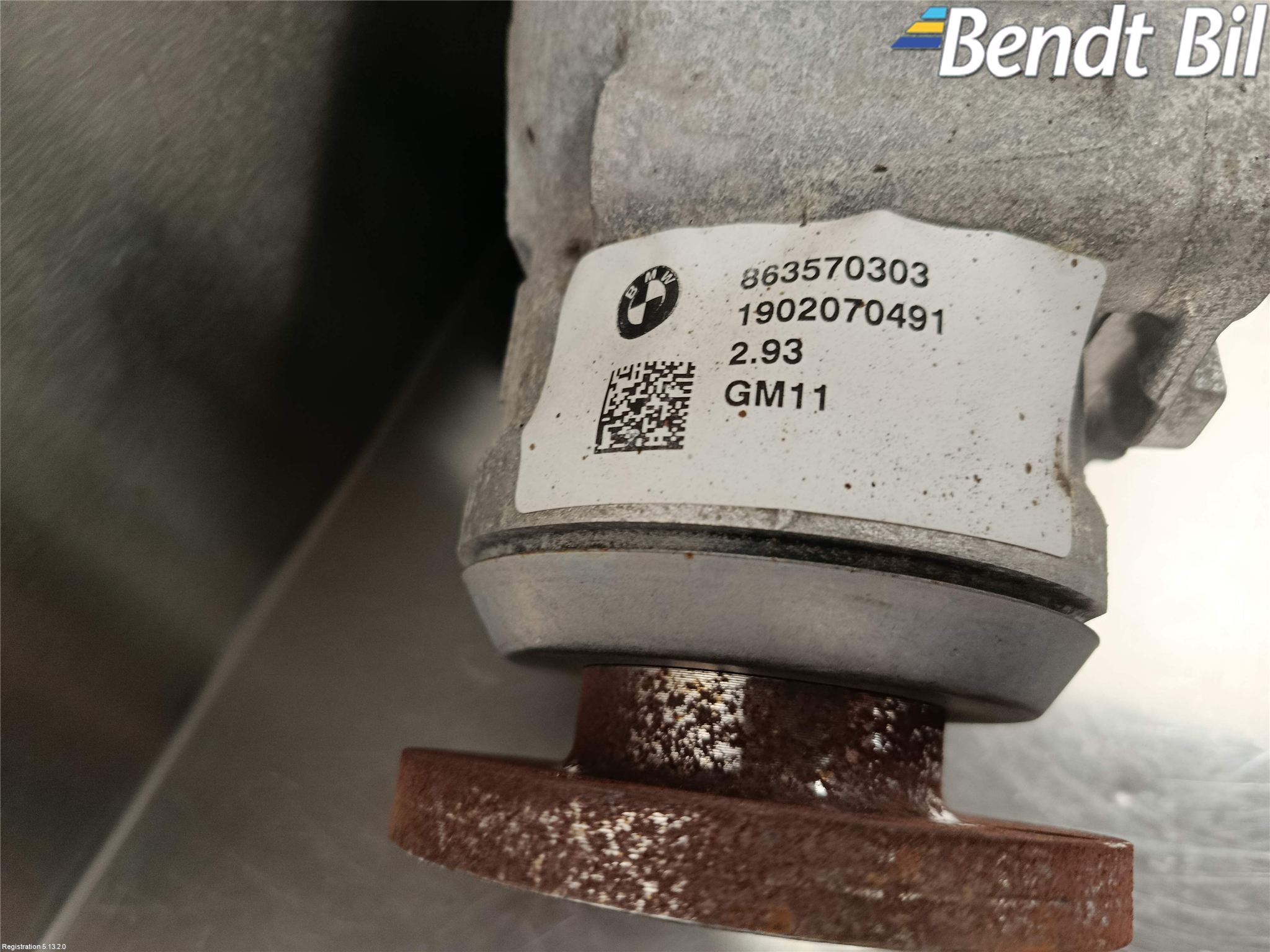 BMW 5 G30/G31/F90 17-23 Framvagn Diffrential