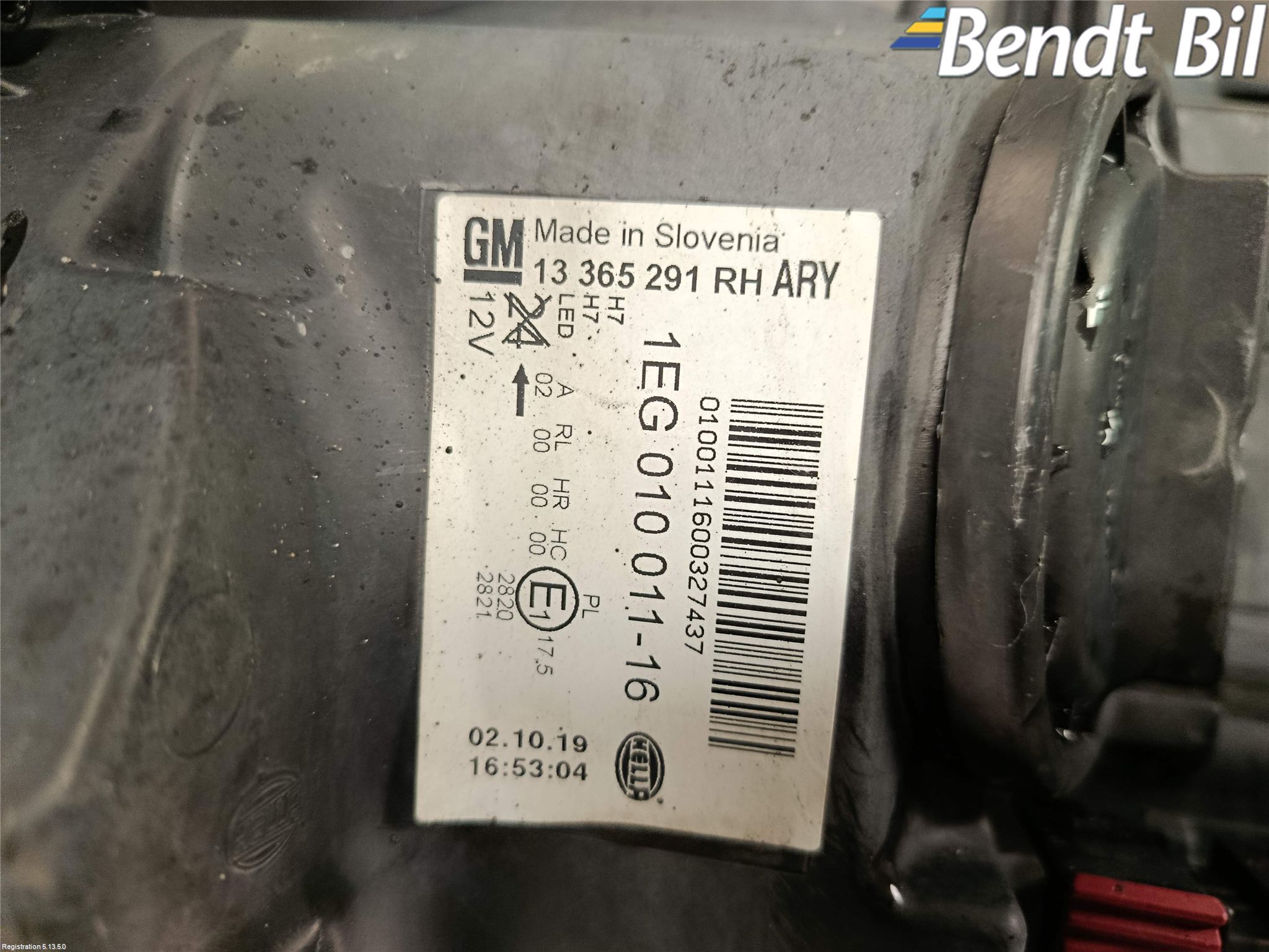 Opel ASTRA J 10-15 Strålkastare Höger