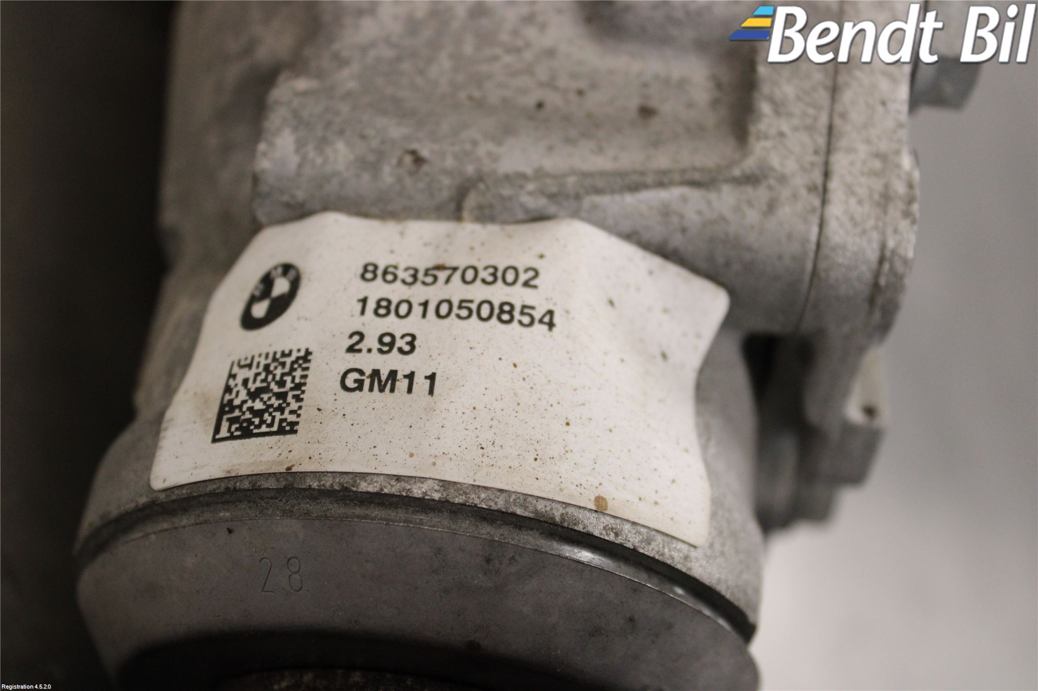 BMW 5 G30/G31/F90 17-23 Framvagn Diffrential