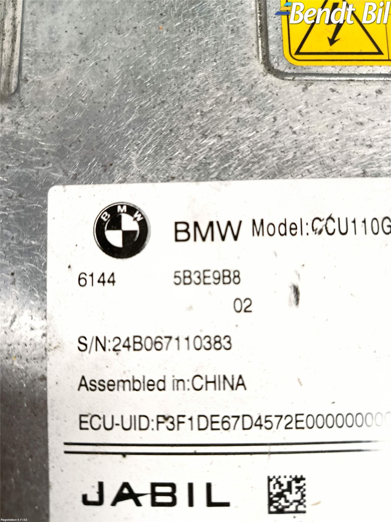 BMW 4/i4 G26 GRAN COUPÉ 21- Batteriladdare Högspänning