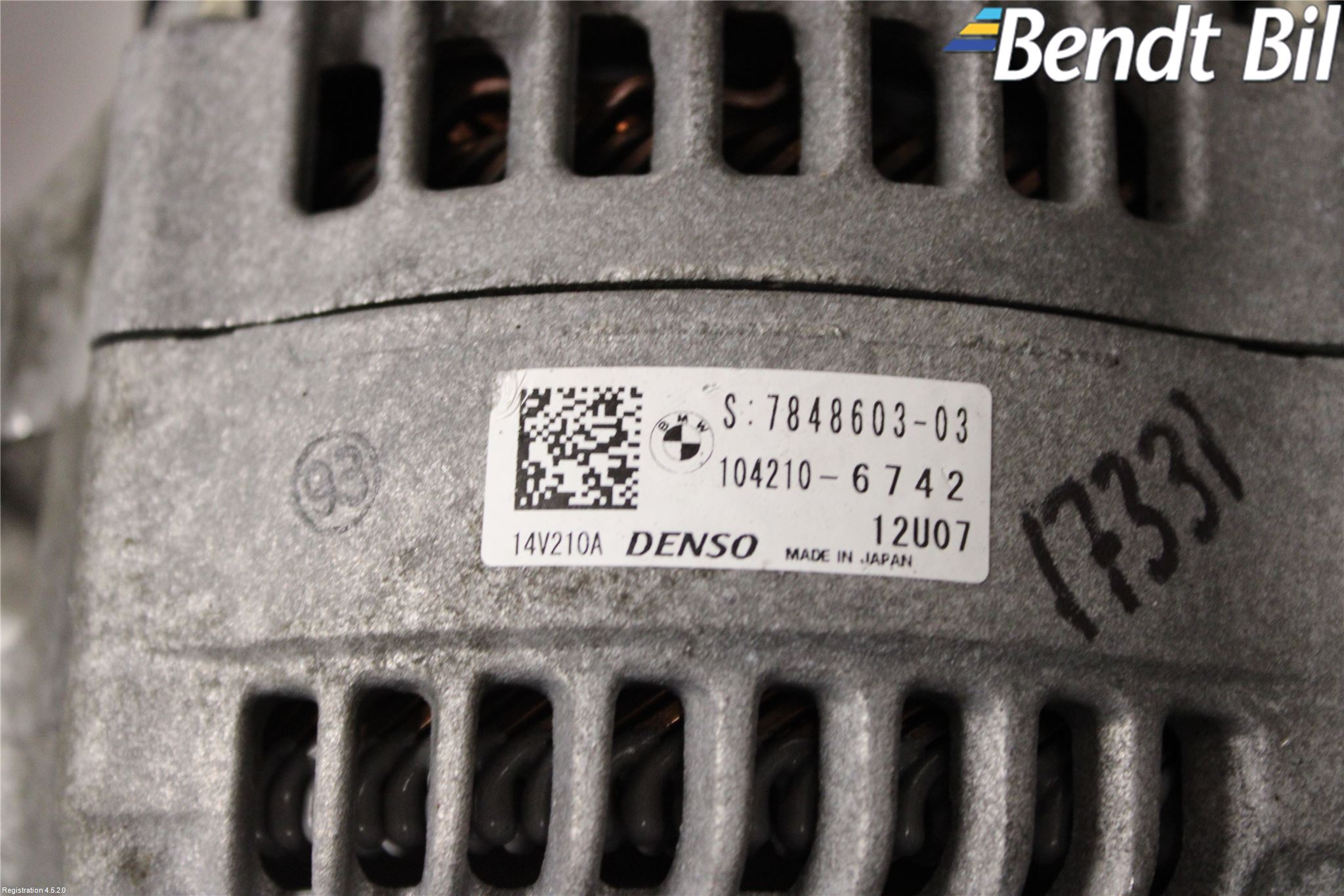 BMW 3 F30/F31/F80 12-19 Generator