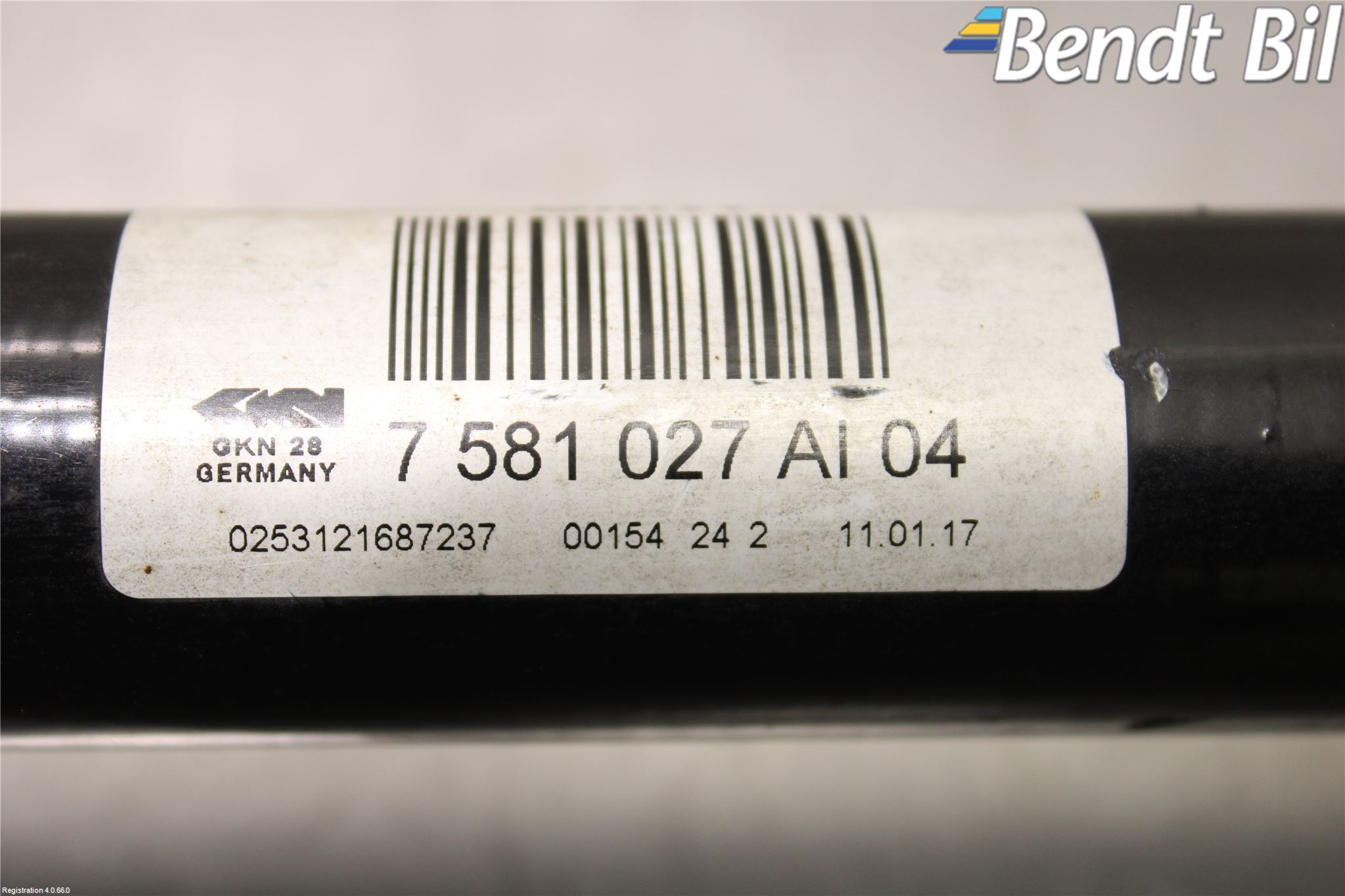 BMW 5 F10/F11/F18 09-17 Drivaxel Bak Vänster