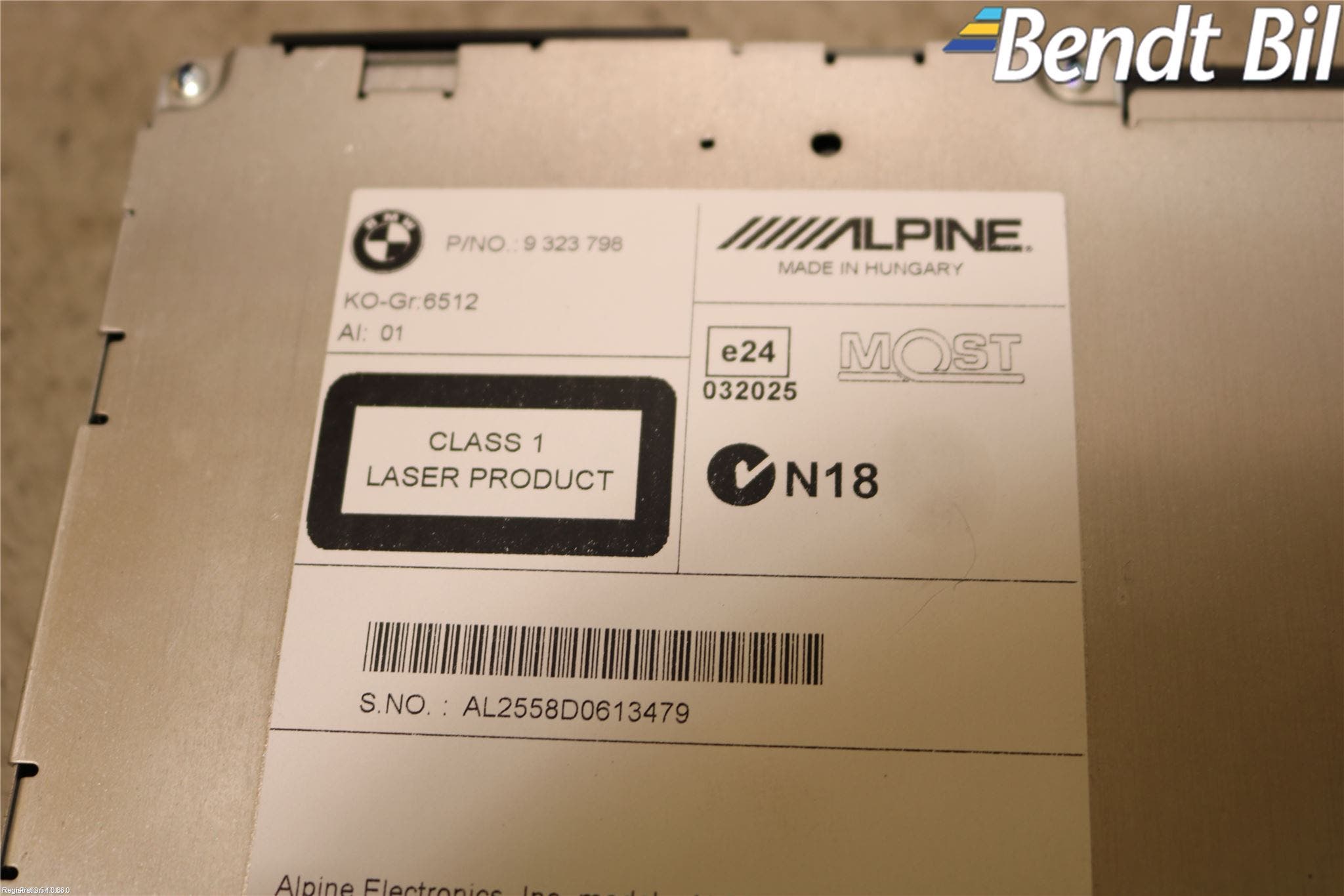 BMW X3 F25 10-17 Radio Övrigt