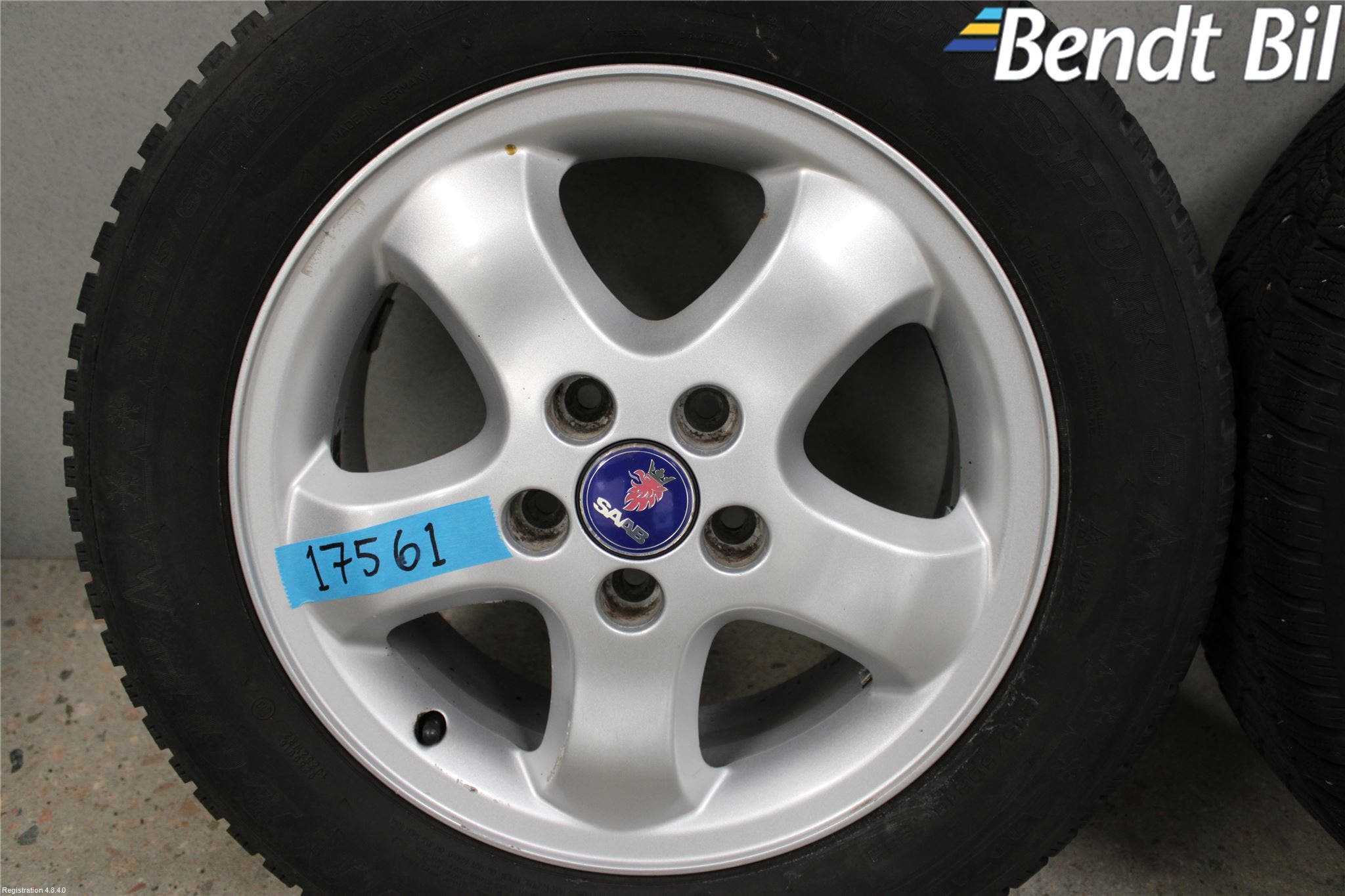 Saab 9-5 -05 Vinterdäck Alumfälg 4St