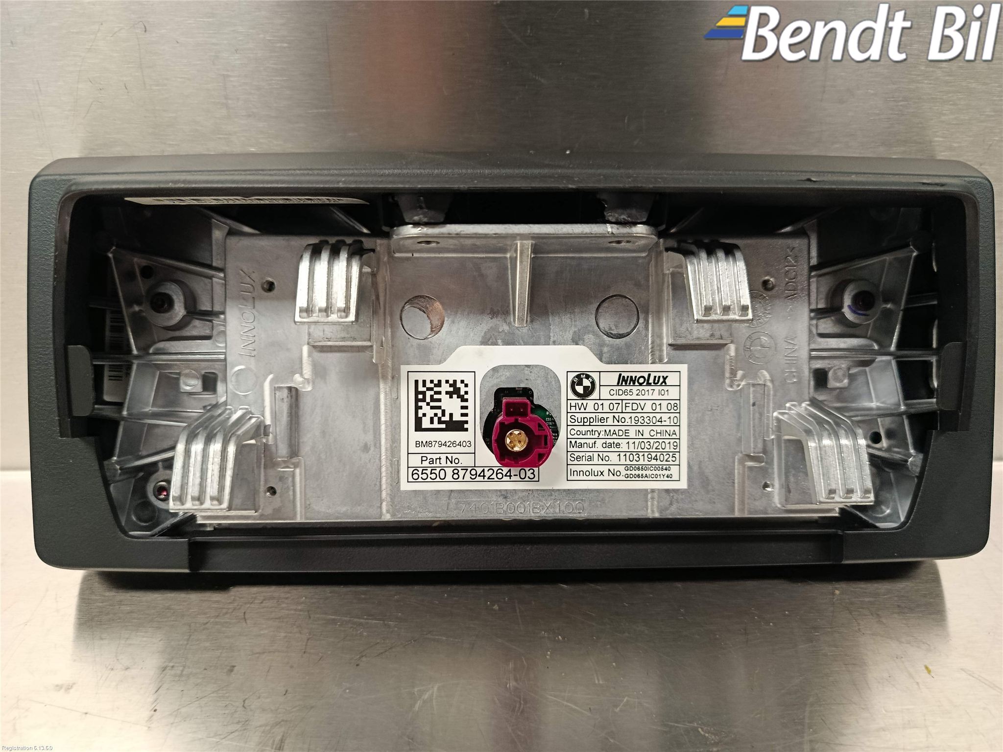 BMW i3 I01 13-22 Multifunktionsdisplay