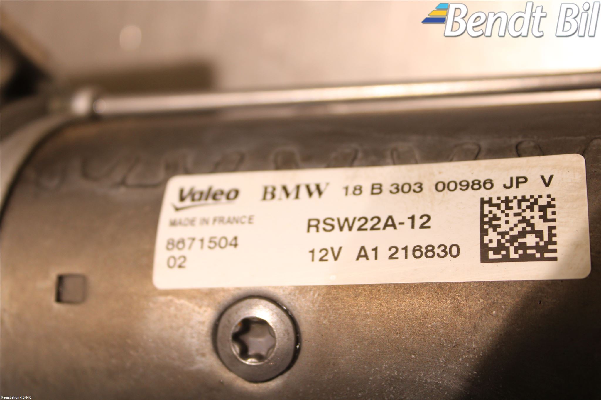 BMW 5 G30/G31/F90 17-23 Startmotor Diesel