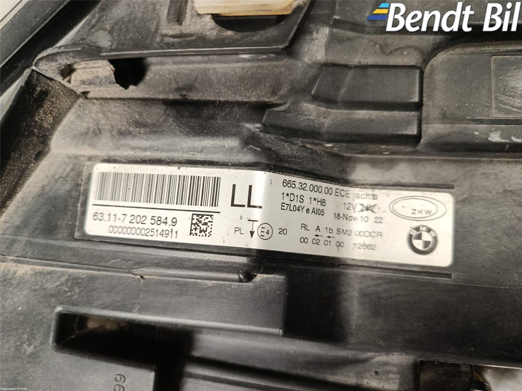 BMW 3 E90/91 SED/TOU 05-12 Strålkastare Höger