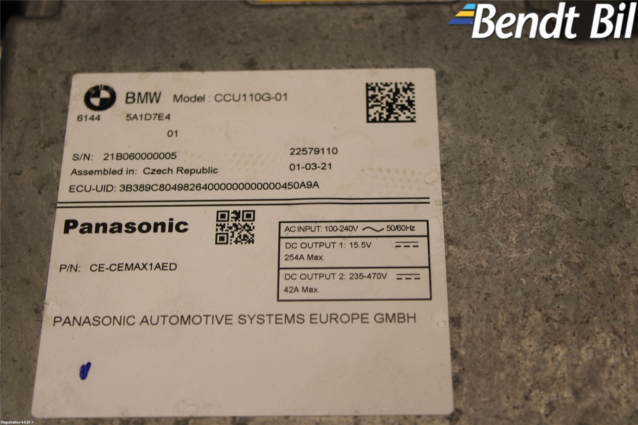 BMW X3 G01 18- El Övrigt