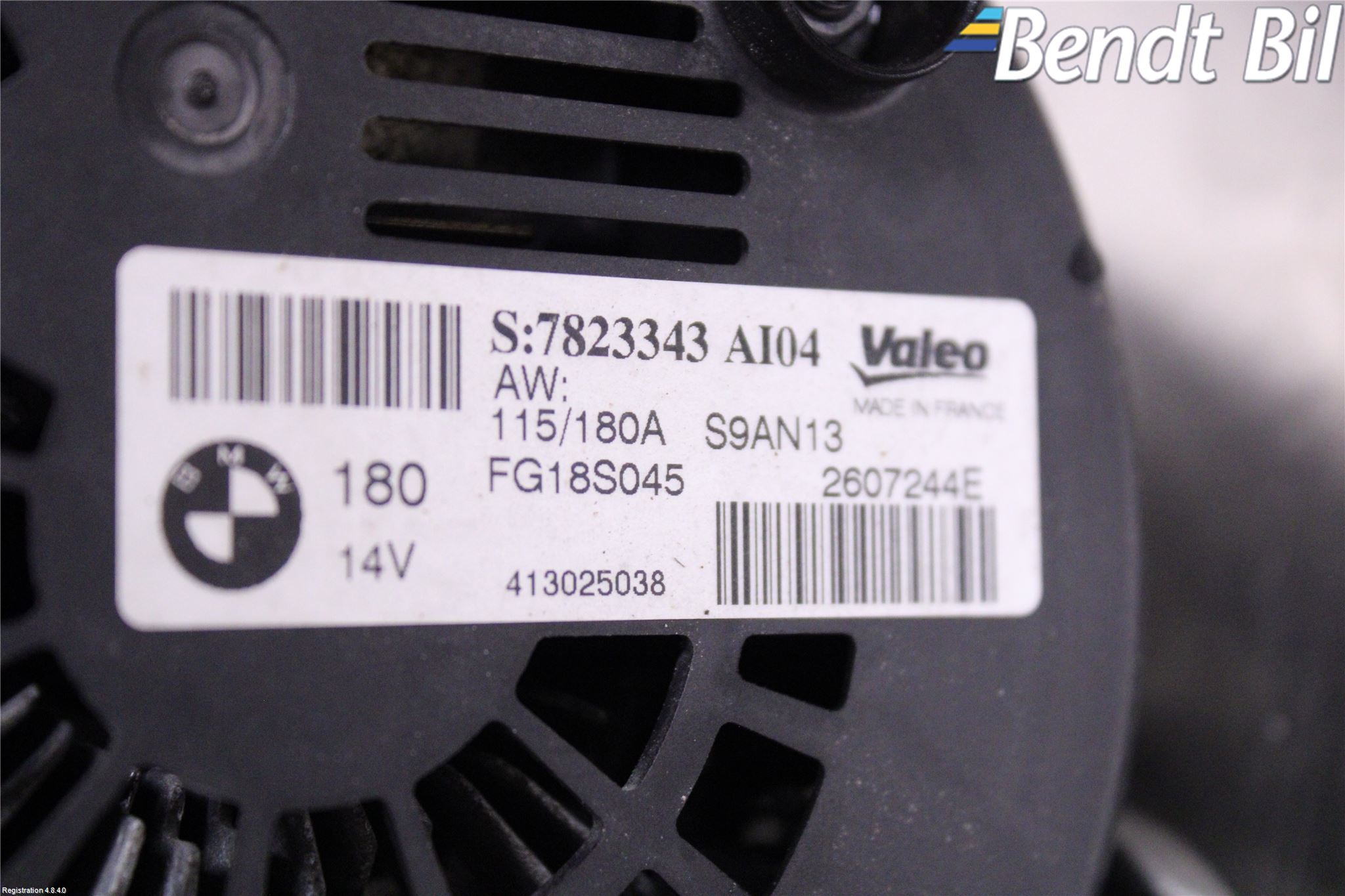 BMW 3 F30/F31/F80 12-19 Generator