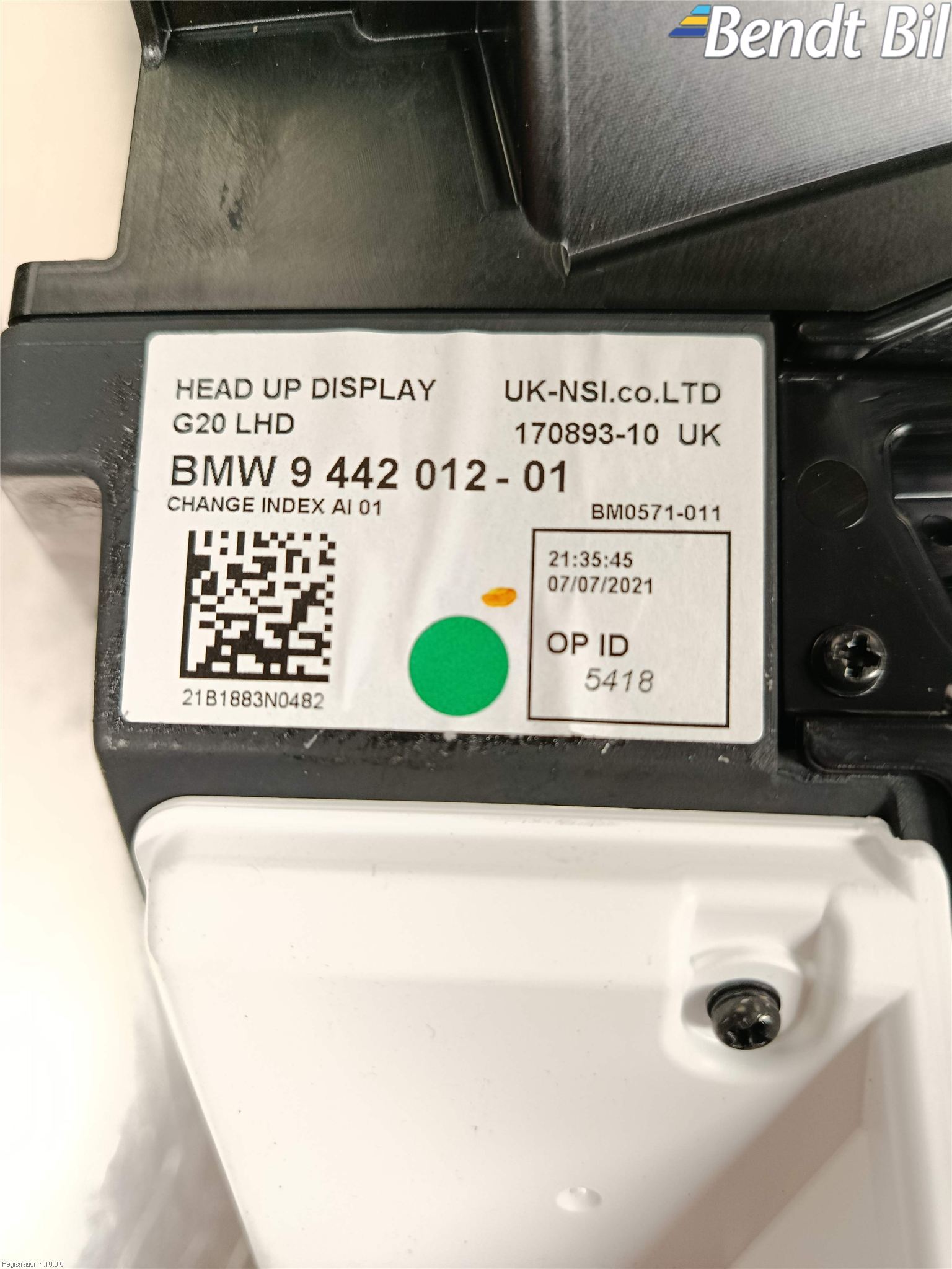 BMW 3 G20/G21/G80/G81 19- Bildskärm