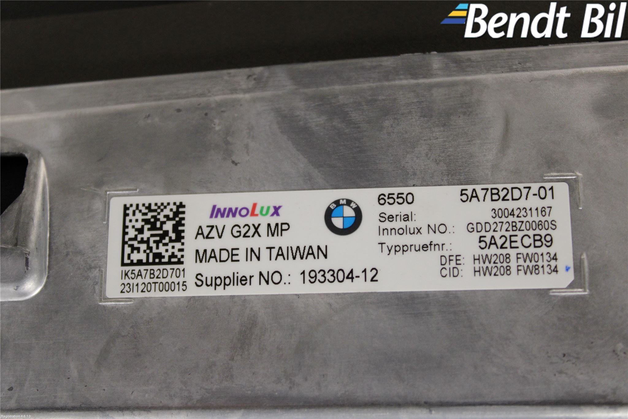 BMW 4/i4 G26 GRAN COUPÉ 21- Multifunktionsdisplay