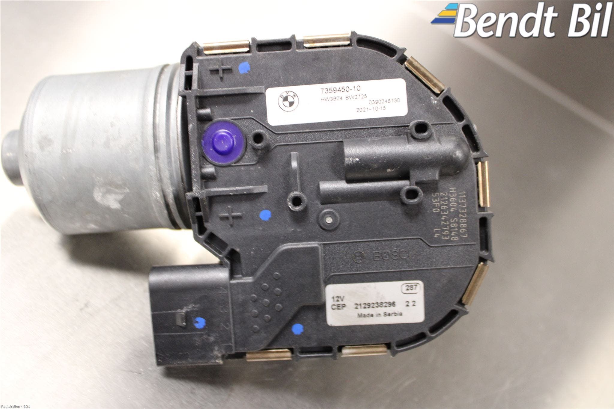 BMW i3 I01 13-22 Torkarmotor Vindruta