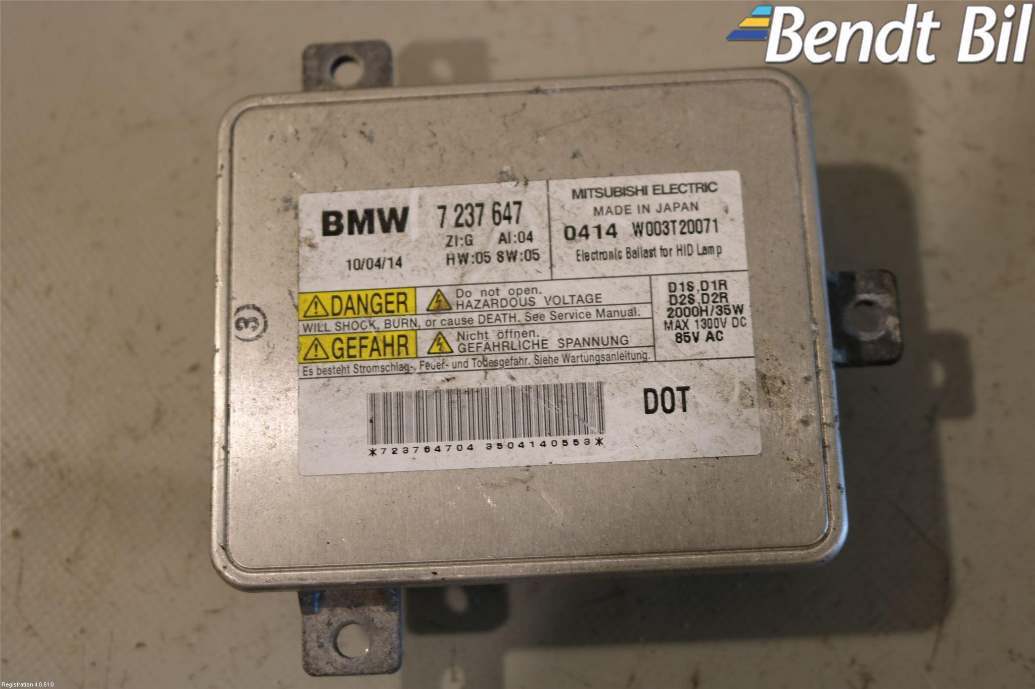 BMW 3 E90/91 SED/TOU 05-12 Styrenhet Strålkastare