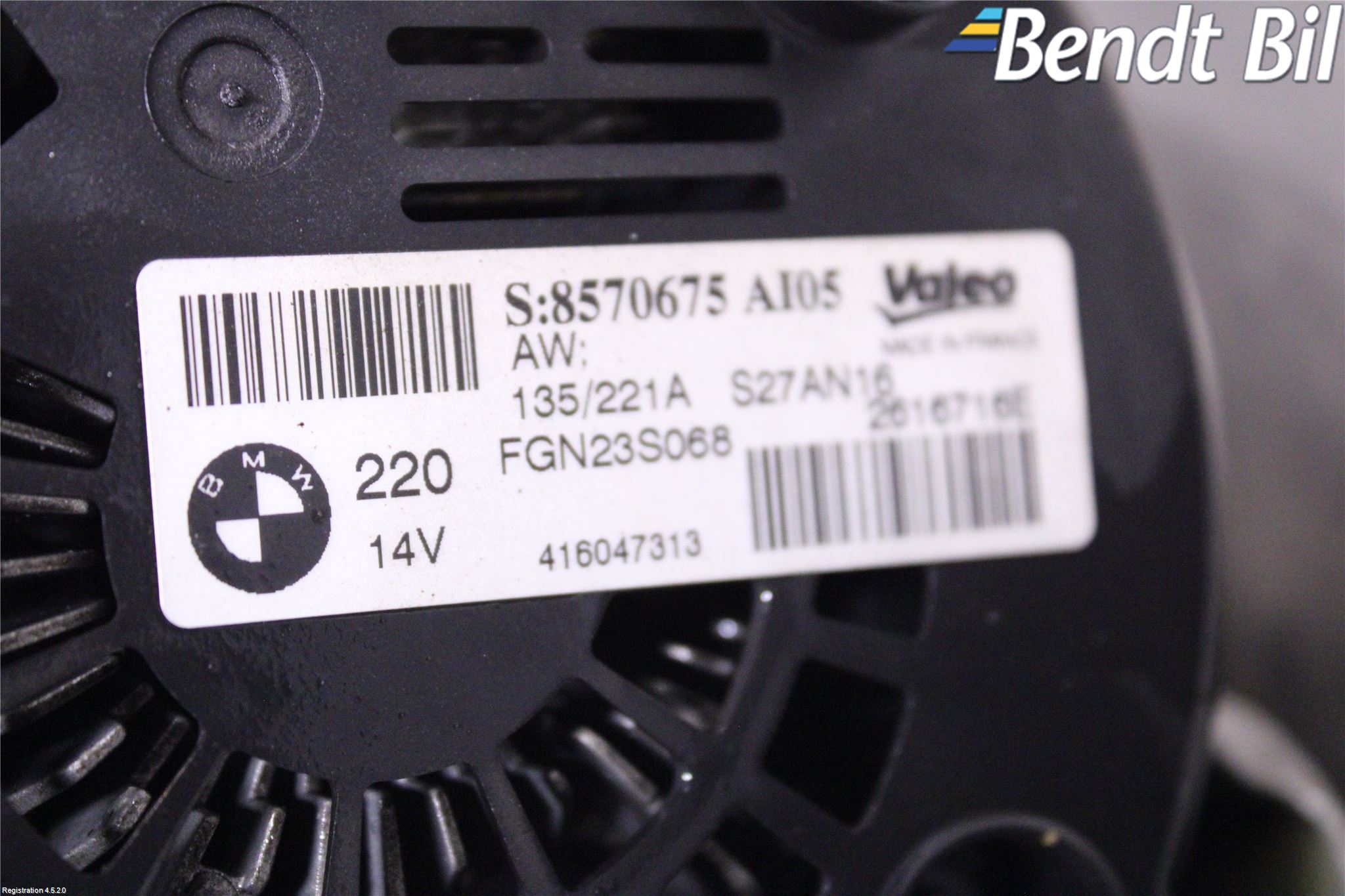 BMW X6 F16 14-19 Generator