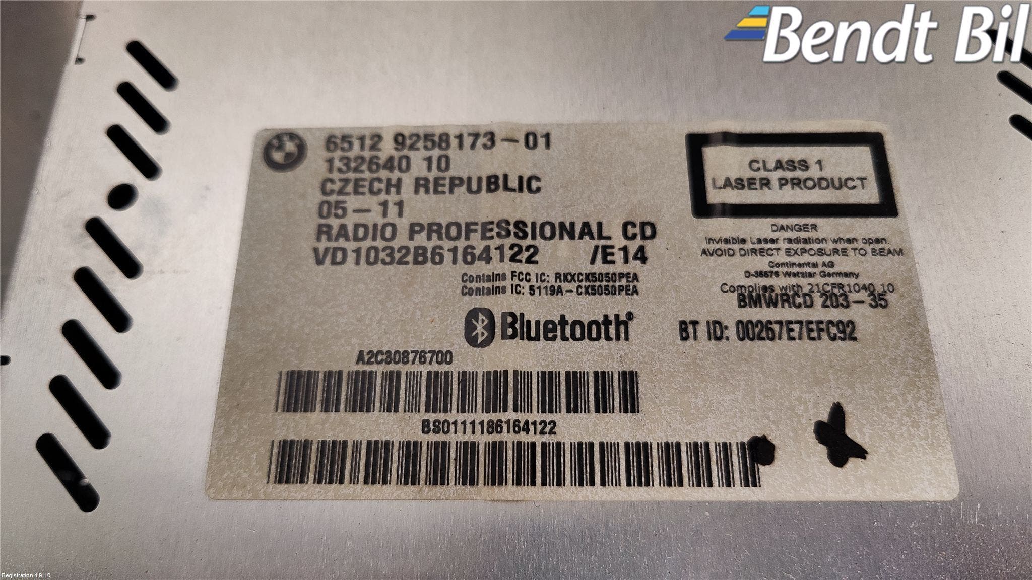 BMW Z4 E89 09-16 Radio