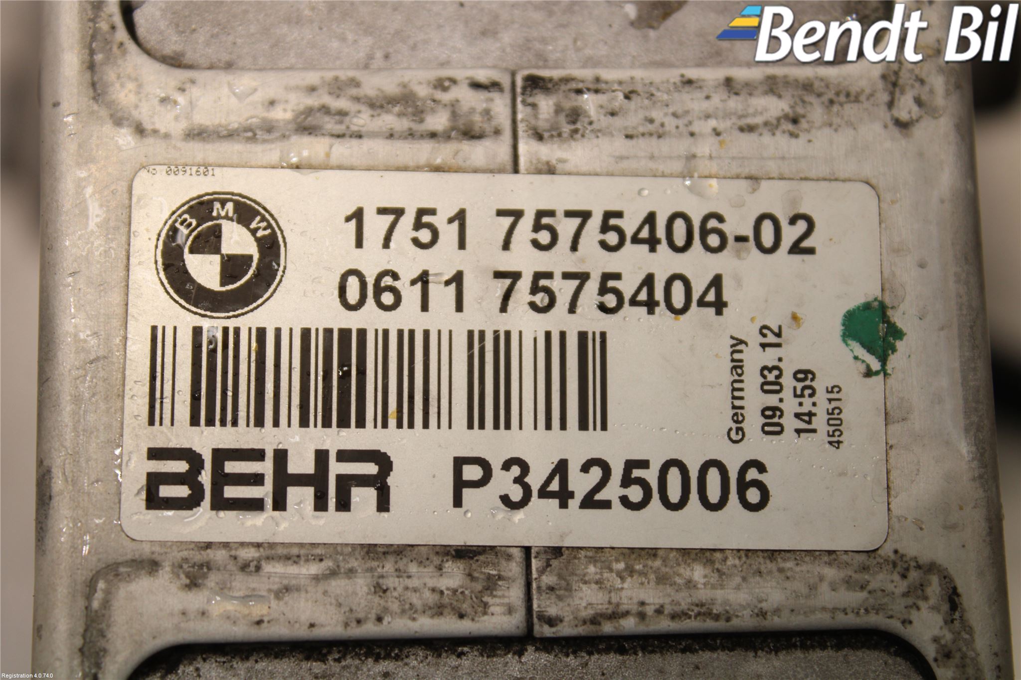 BMW X6 E71/E72   08-14 Laddluft-Intercooler Kyl