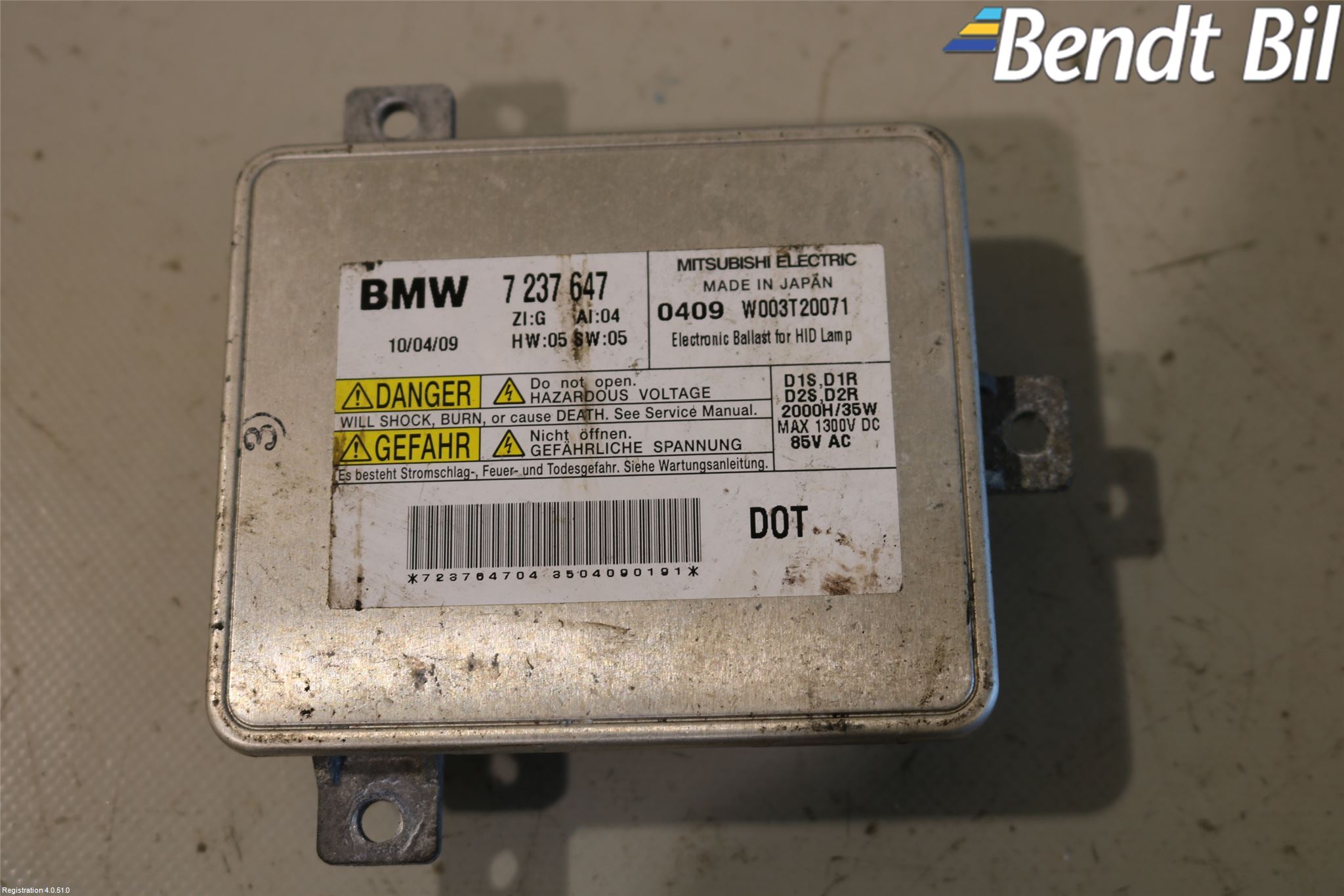 BMW 3 E90/91 SED/TOU 05-12 Styrenhet Strålkastare
