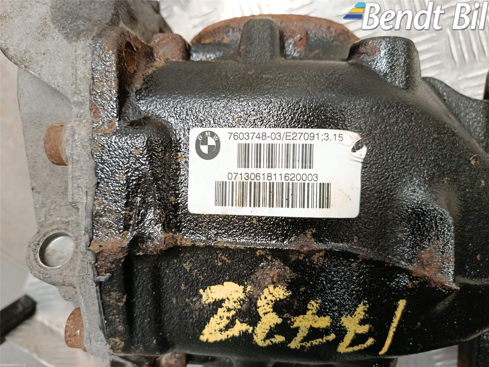 BMW 3 F30/F31/F80 12-19 Bakväxel-Diff