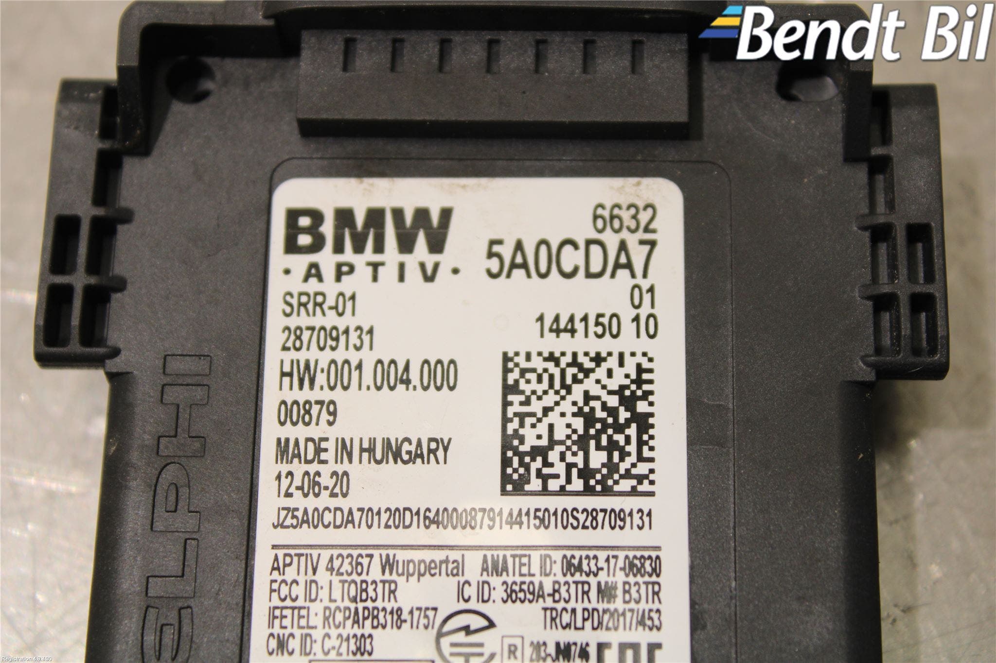 BMW 3 G20/G21/G80/G81 19- Sensor Aktivt Kollisionsskydd