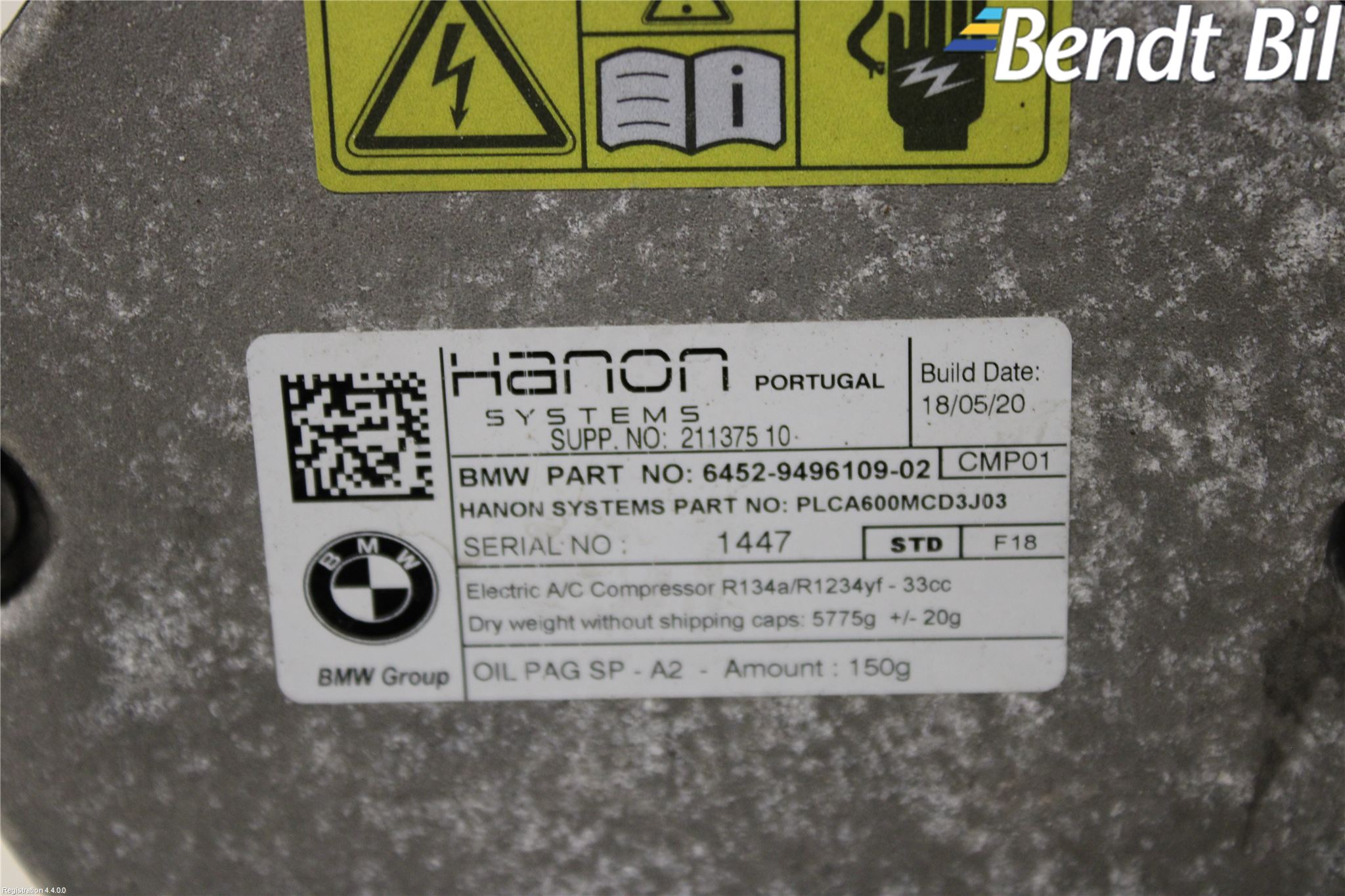 BMW 3 G20/G21/G80/G81 19- Ac Kompressor