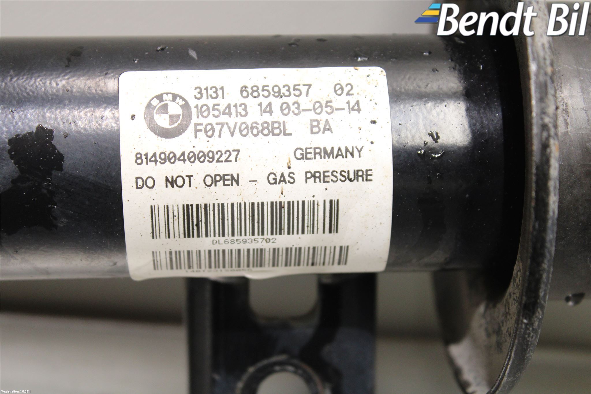 BMW 5 GT F07 09-17 Fjäderben Fram Vänster