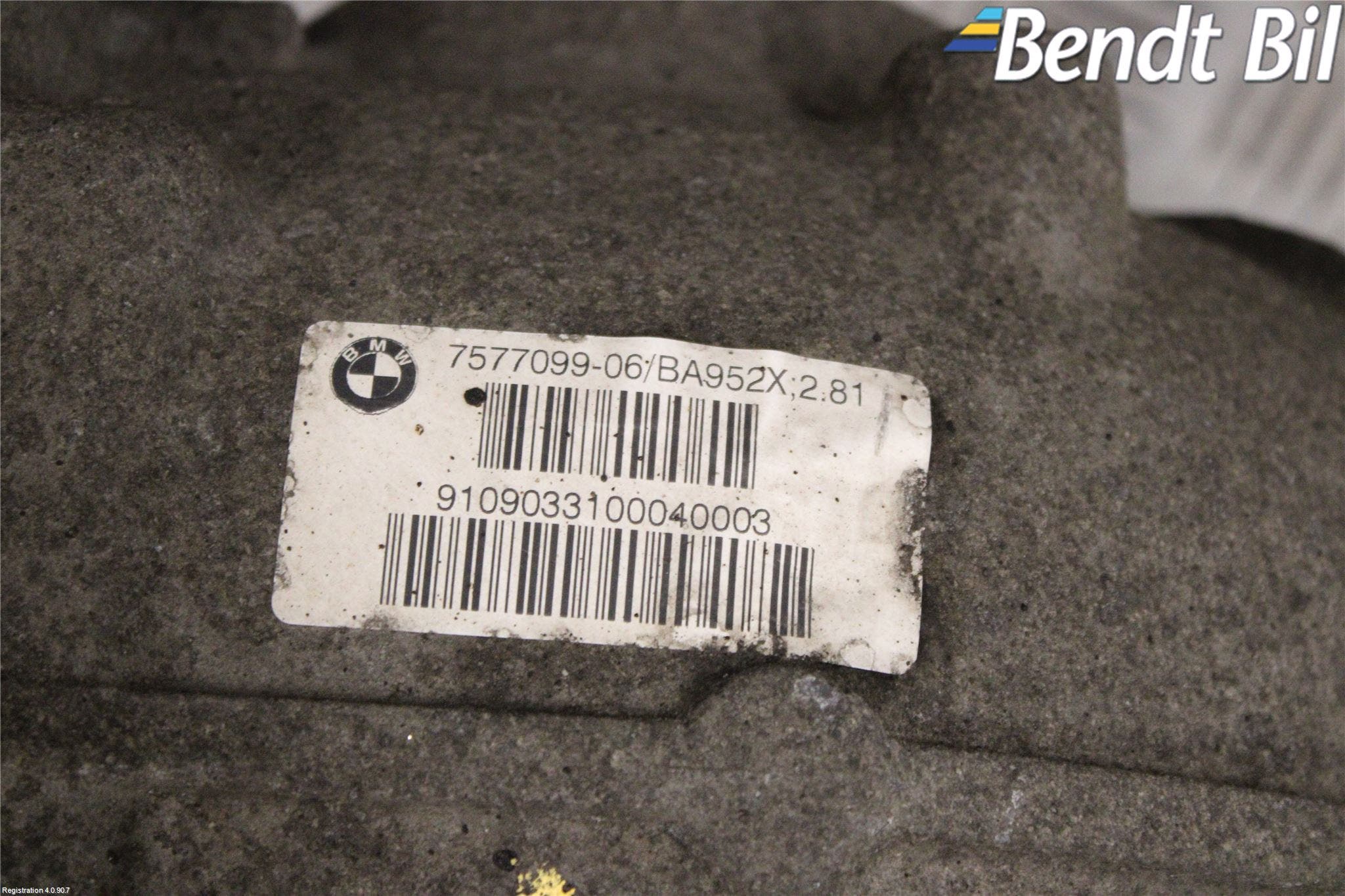 BMW 7 F01/02/03/04 09-15 Bakväxel-Diff