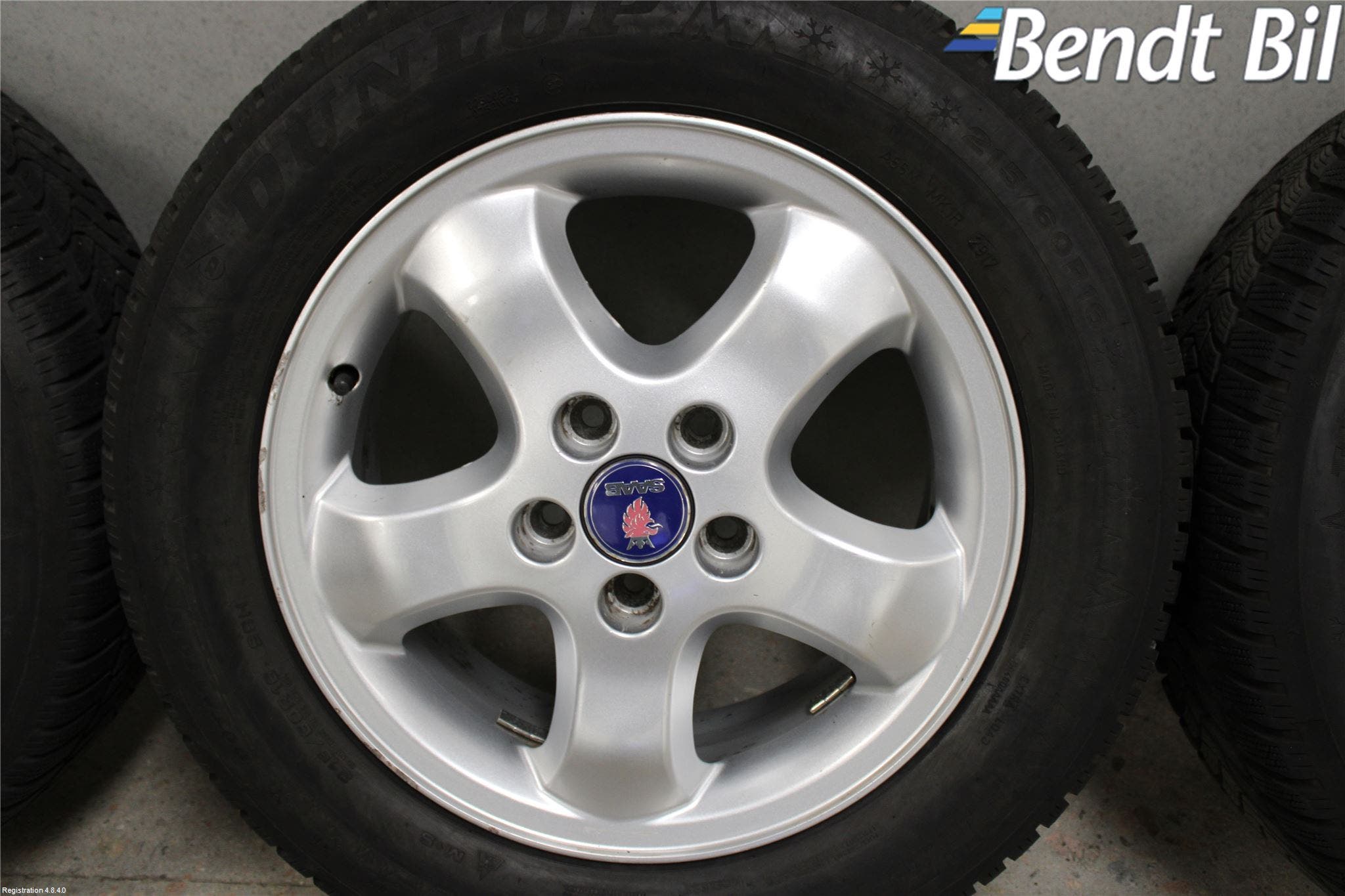 Saab 9-5 -05 Vinterdäck Alumfälg 4St