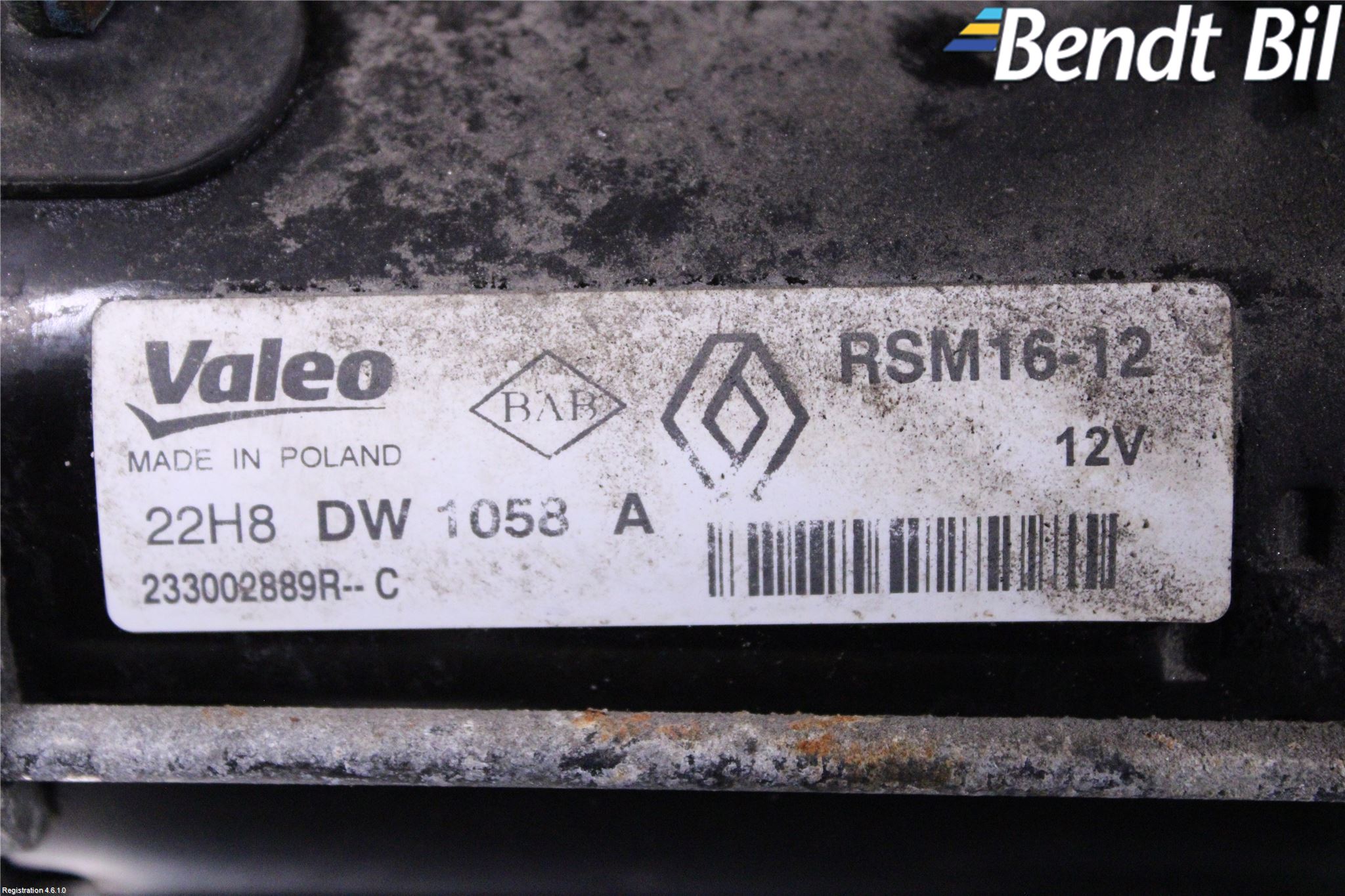 Opel VIVARO 15-19 Startmotor Diesel