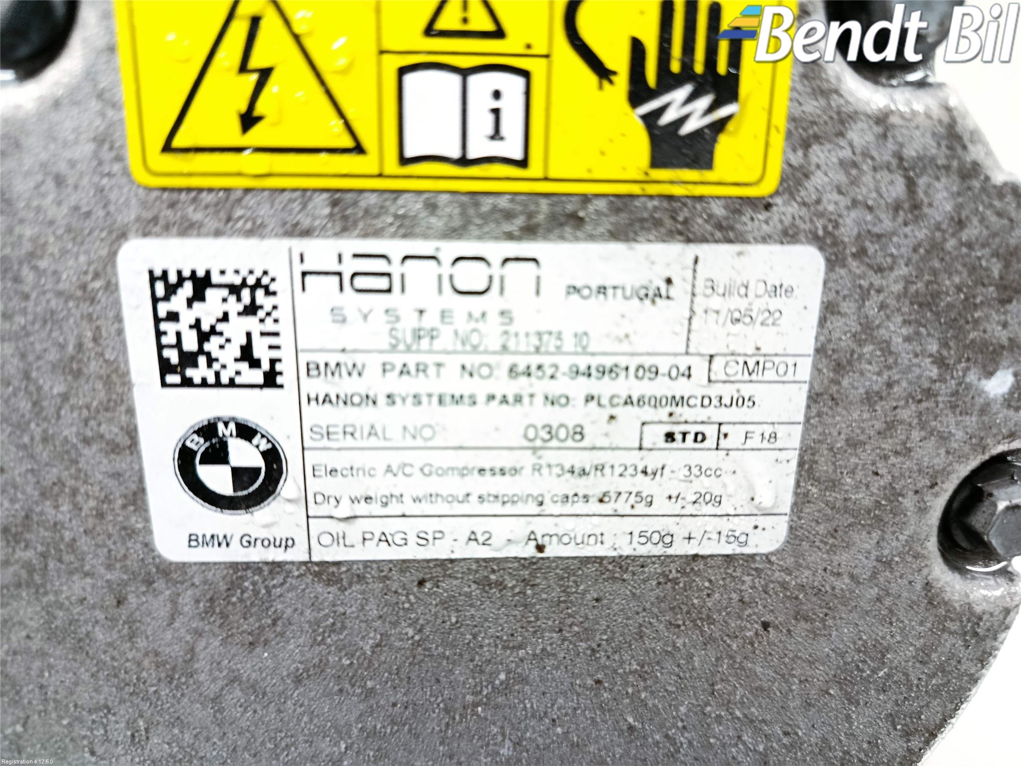 BMW 3 G20/G21/G80/G81 19- Ac Kompressor