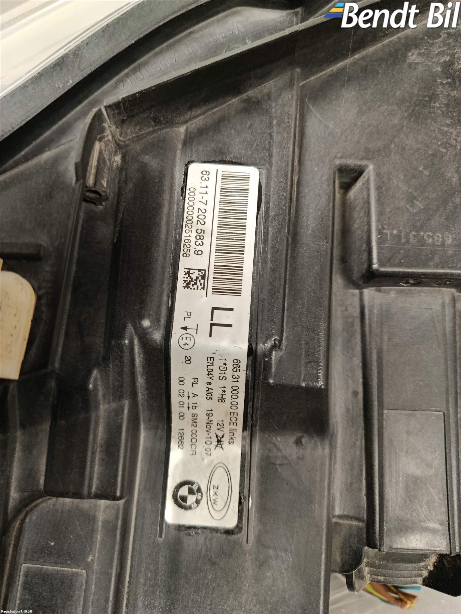 BMW 3 E90/91 SED/TOU 05-12 Strålkastare Vänster