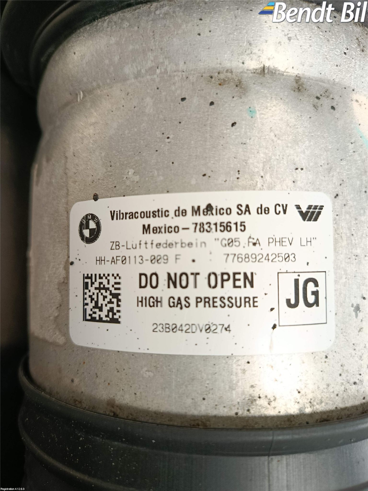 BMW X5 G05 18- Fjäderben Fram Vänster