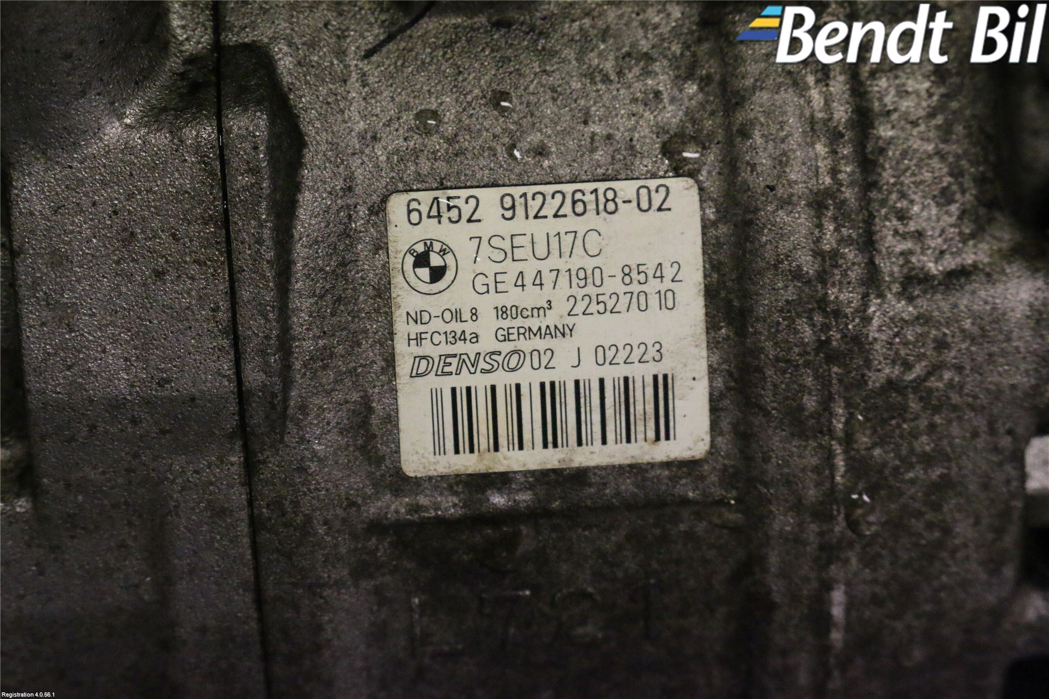 BMW 3 E90/91 SED/TOU 05-12 Ac Kompressor