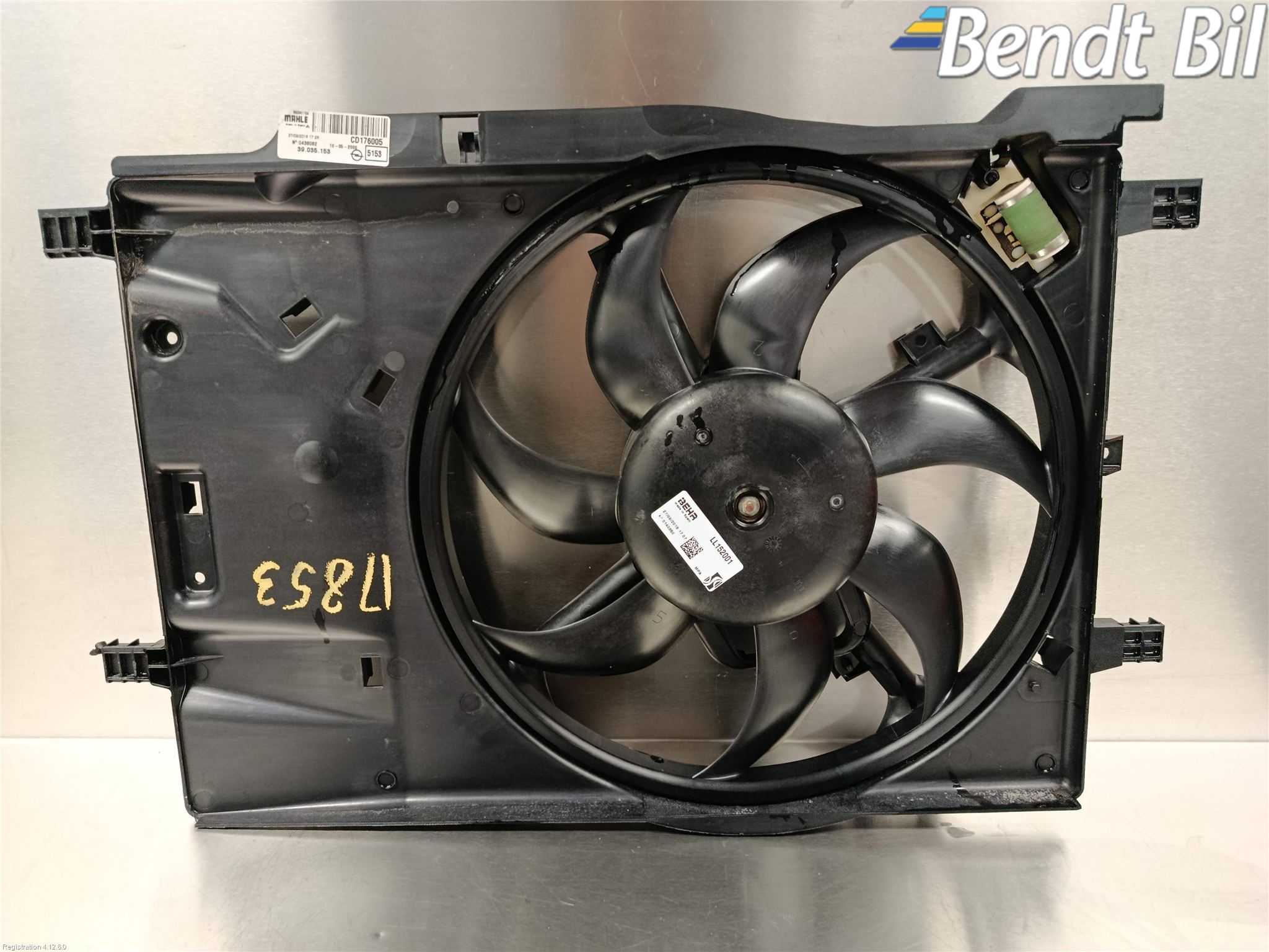 Opel CORSA E 15-19 Kylfläkt El