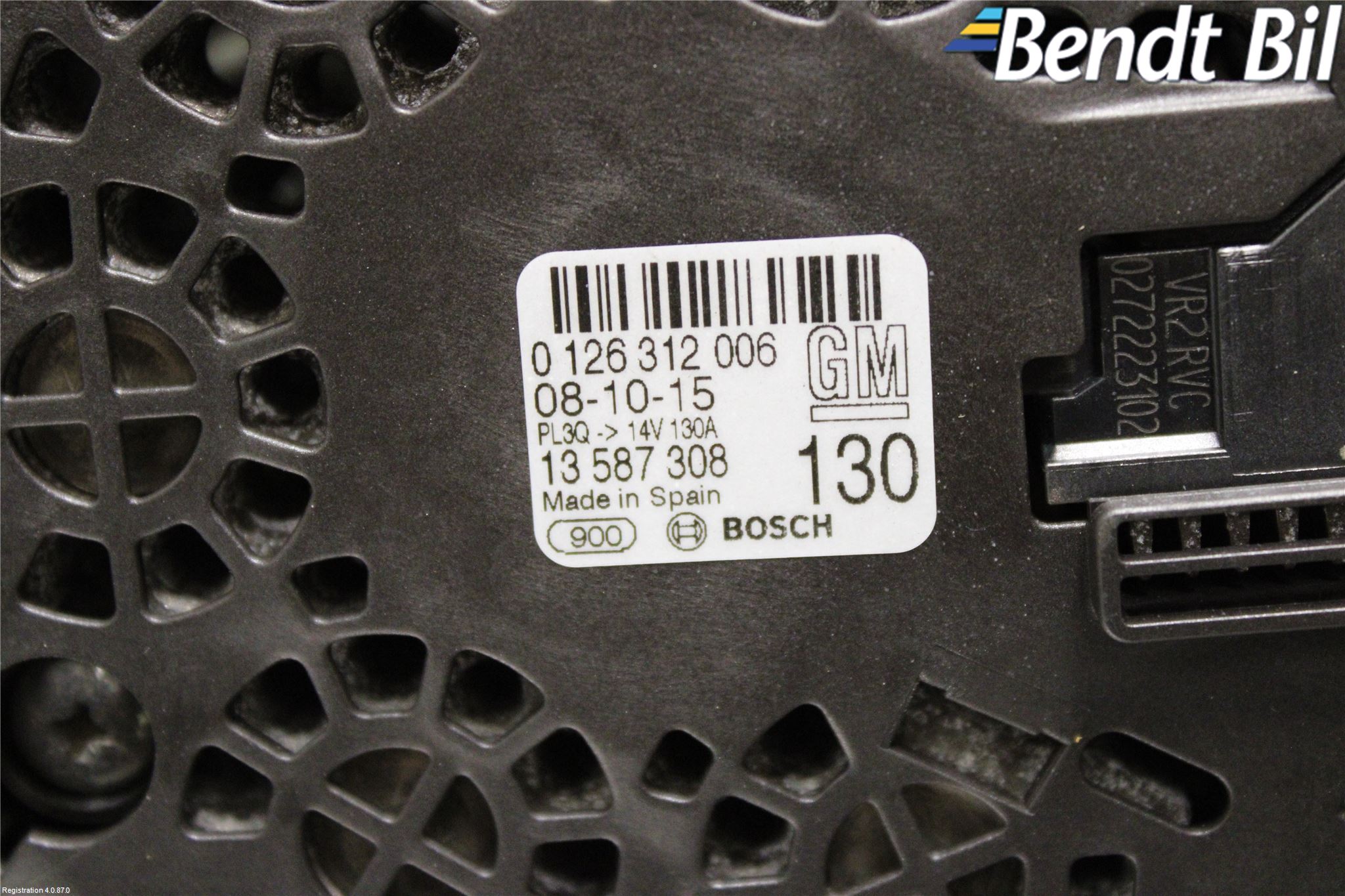 Opel ASTRA K 16-22 Generator