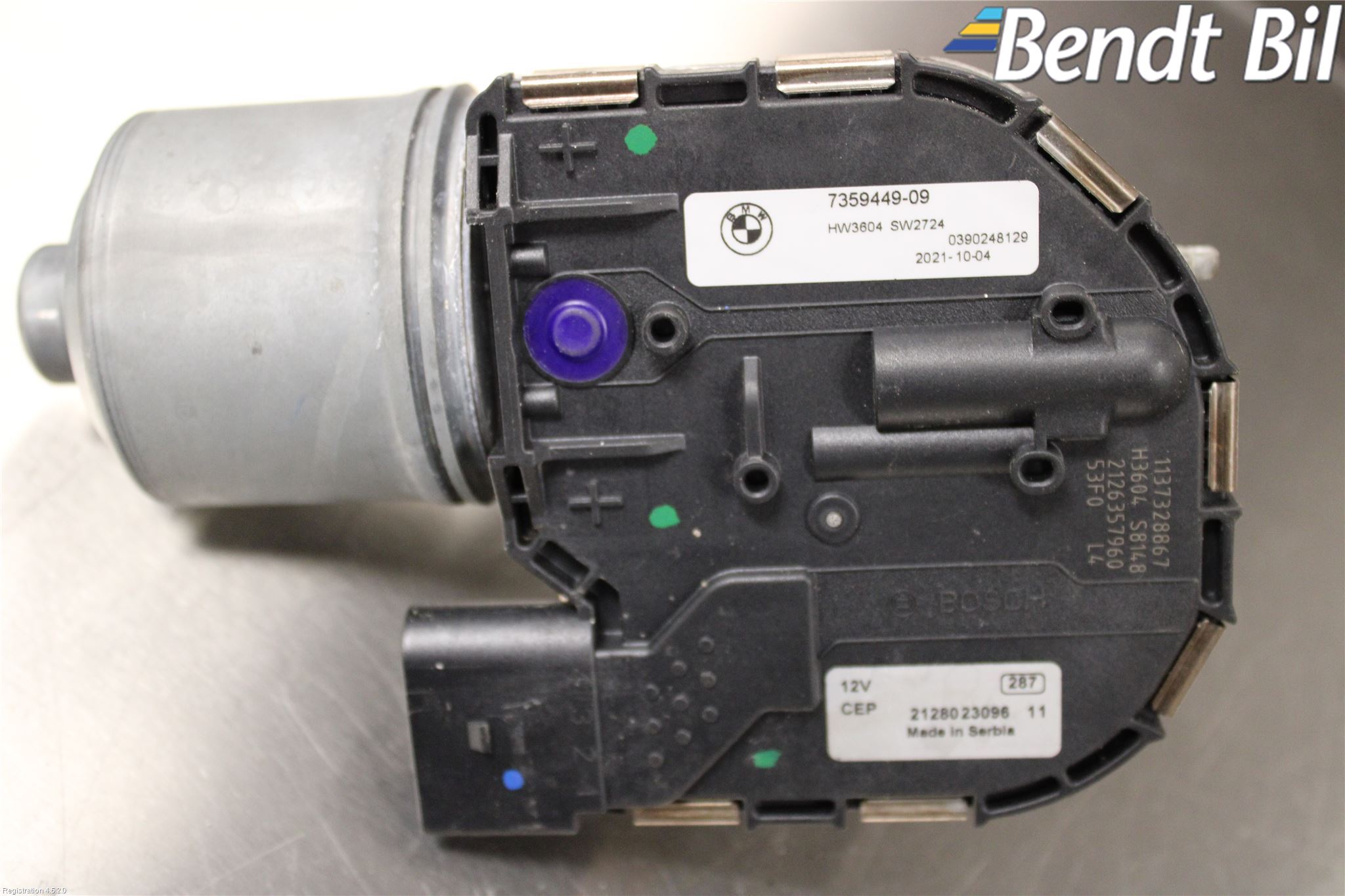 BMW i3 I01 13-22 Torkarmotor Vindruta