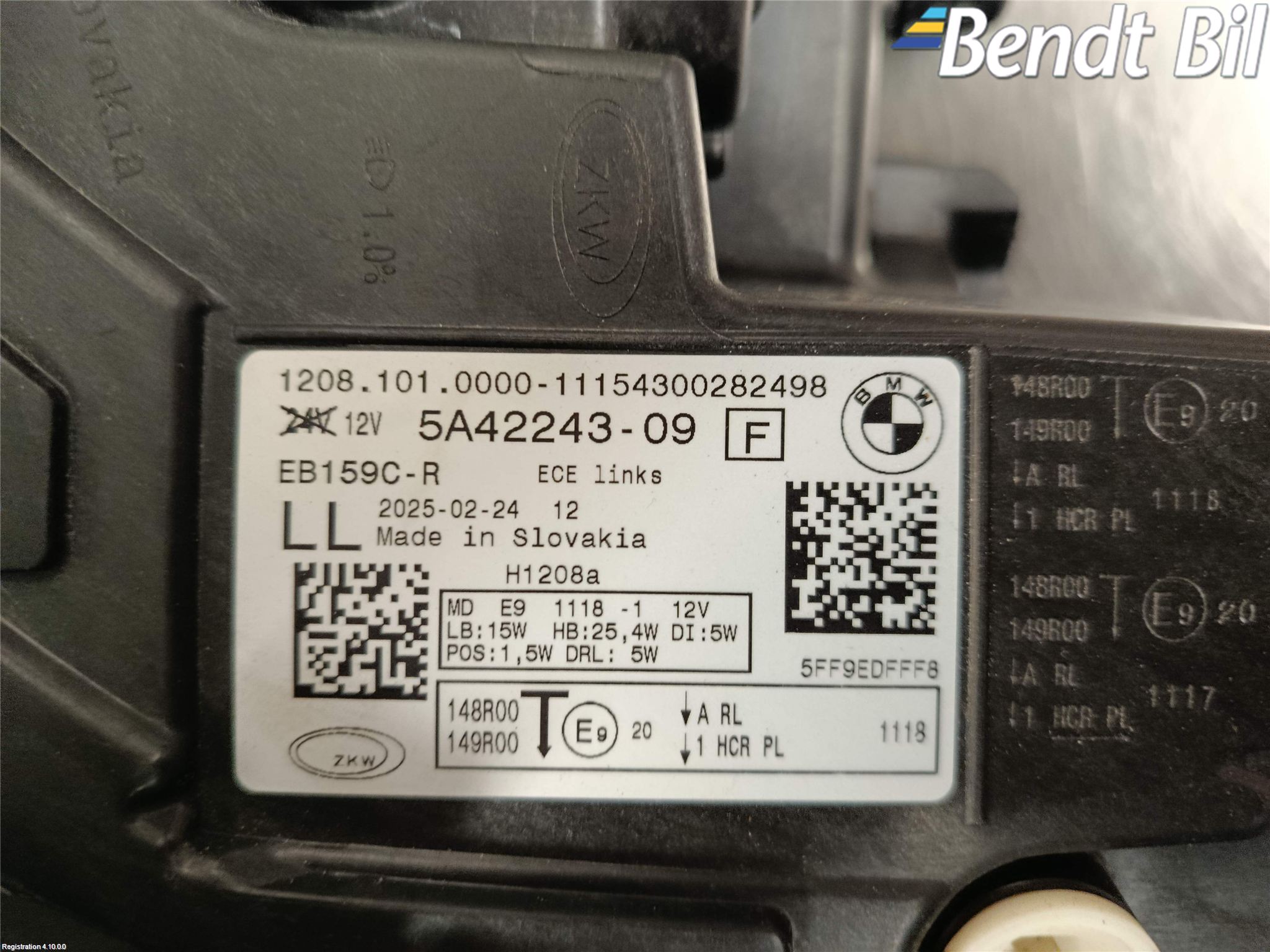 BMW 2 U06 Active Tourer 22- Strålkastare Vänster